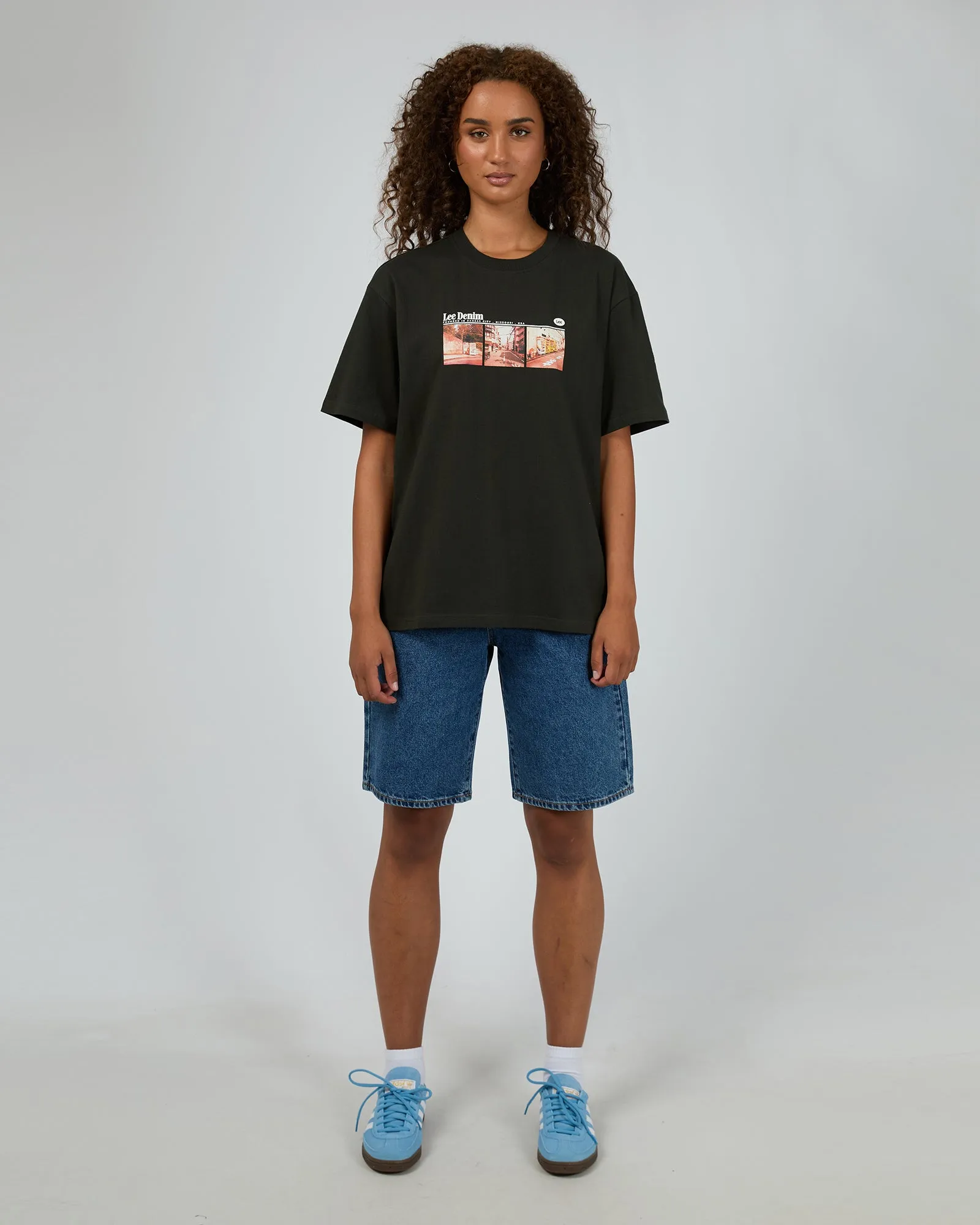 Streets Baggy Tee Worn Black sold by edge clothing