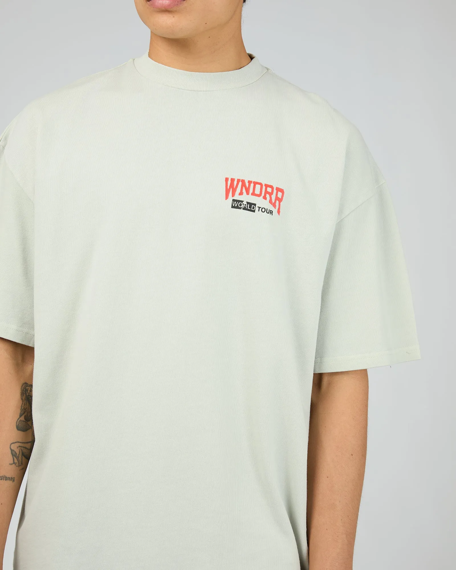 World Tour Heavy Weight Tee Washed White sold by edge clothing product image thumbnail 5