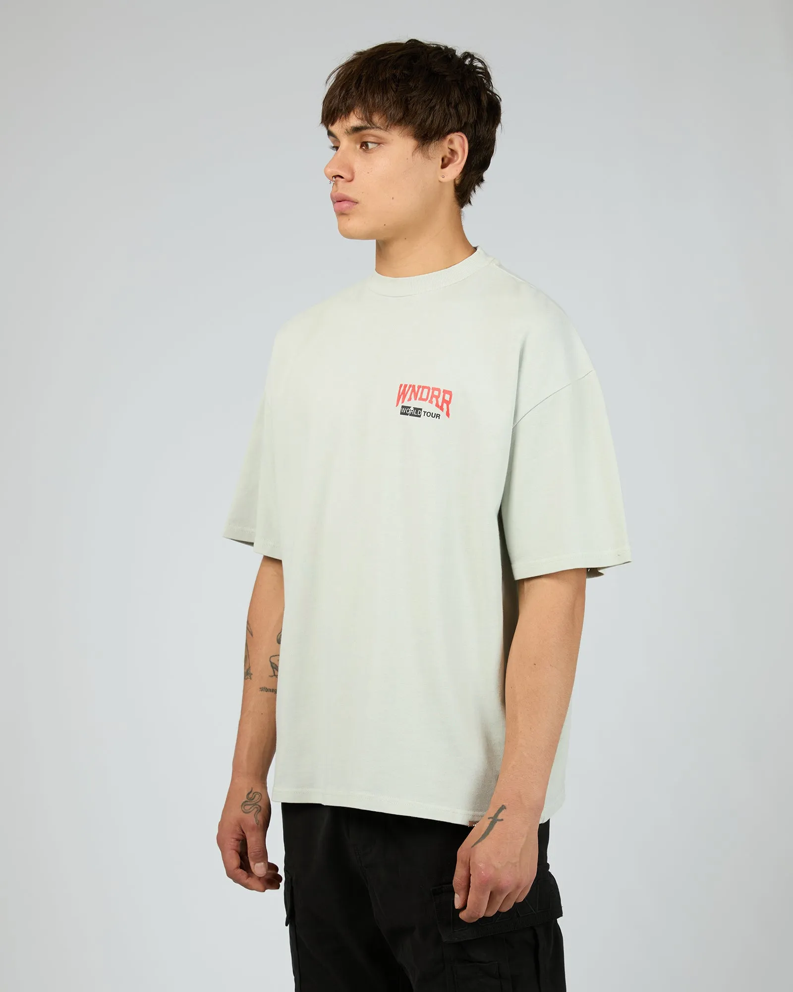 World Tour Heavy Weight Tee Washed White sold by edge clothing product image thumbnail 4