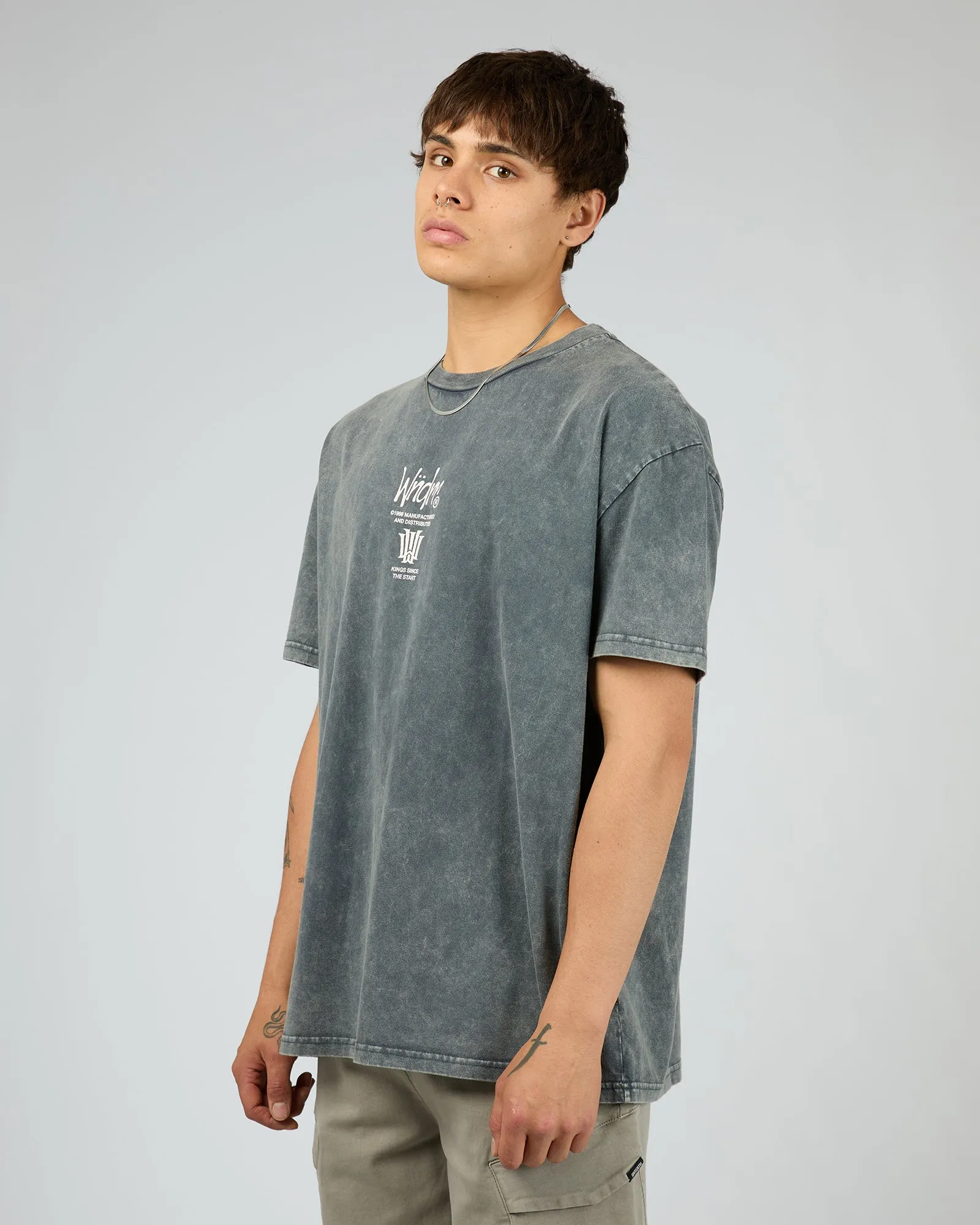 Noise Box Fit Tee Washed Grey sold by edge clothing product image thumbnail 4