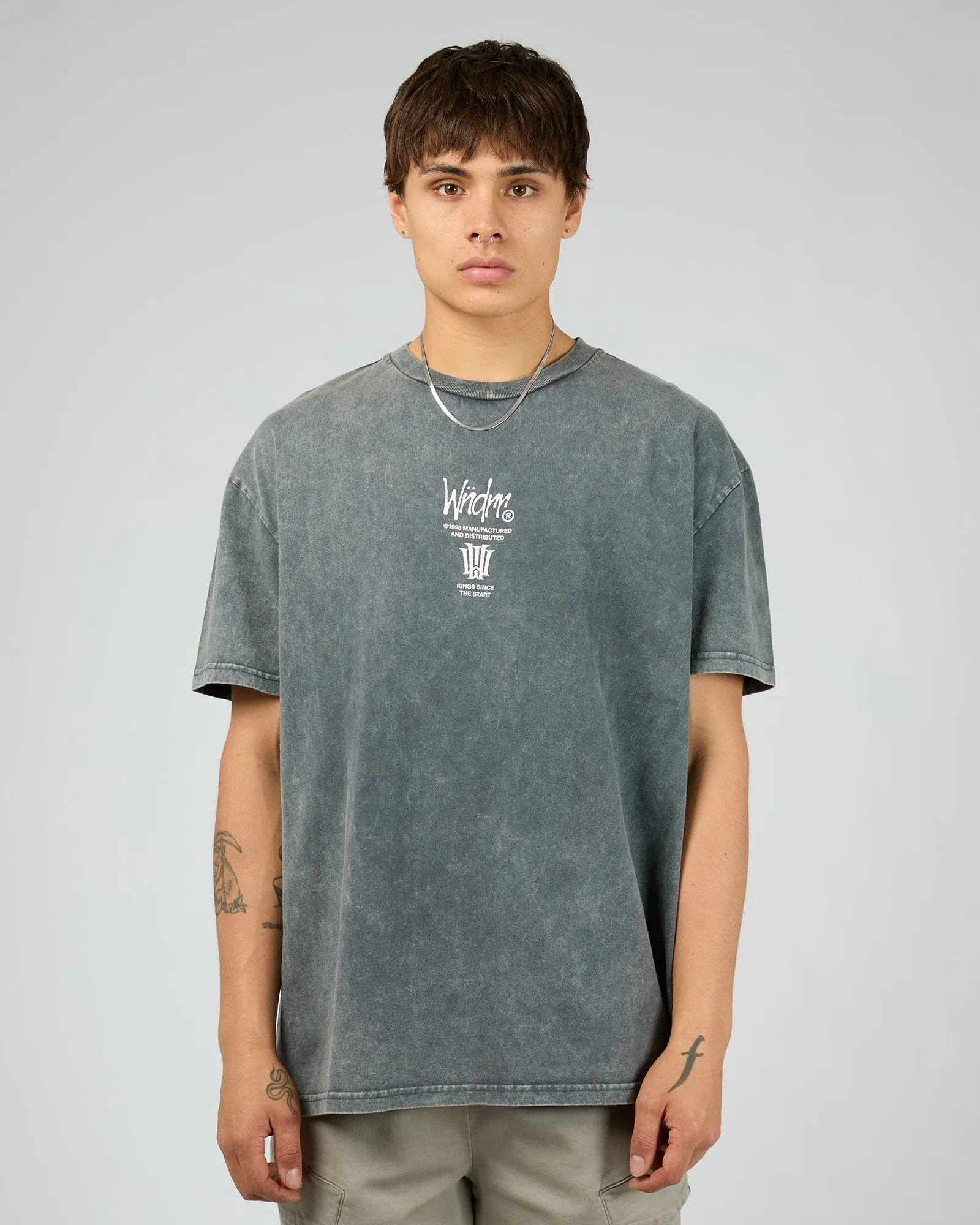Noise Box Fit Tee Washed Grey sold by edge clothing product image thumbnail 3
