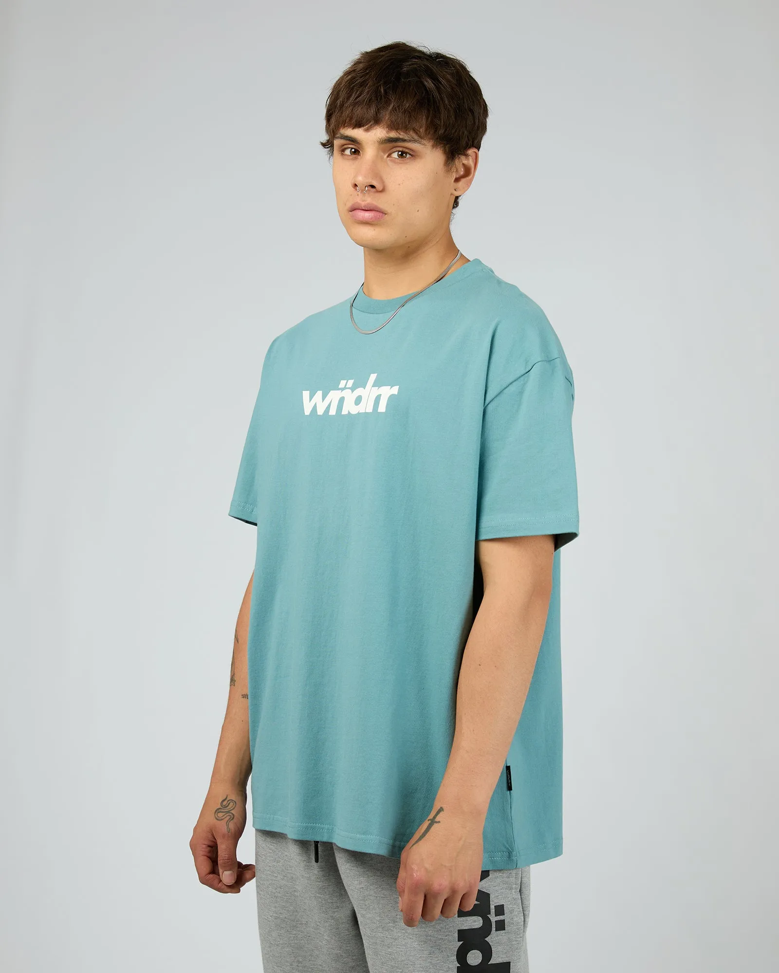 Ascend Box Fit Tee Dusk Blue sold by edge clothing product image thumbnail 4