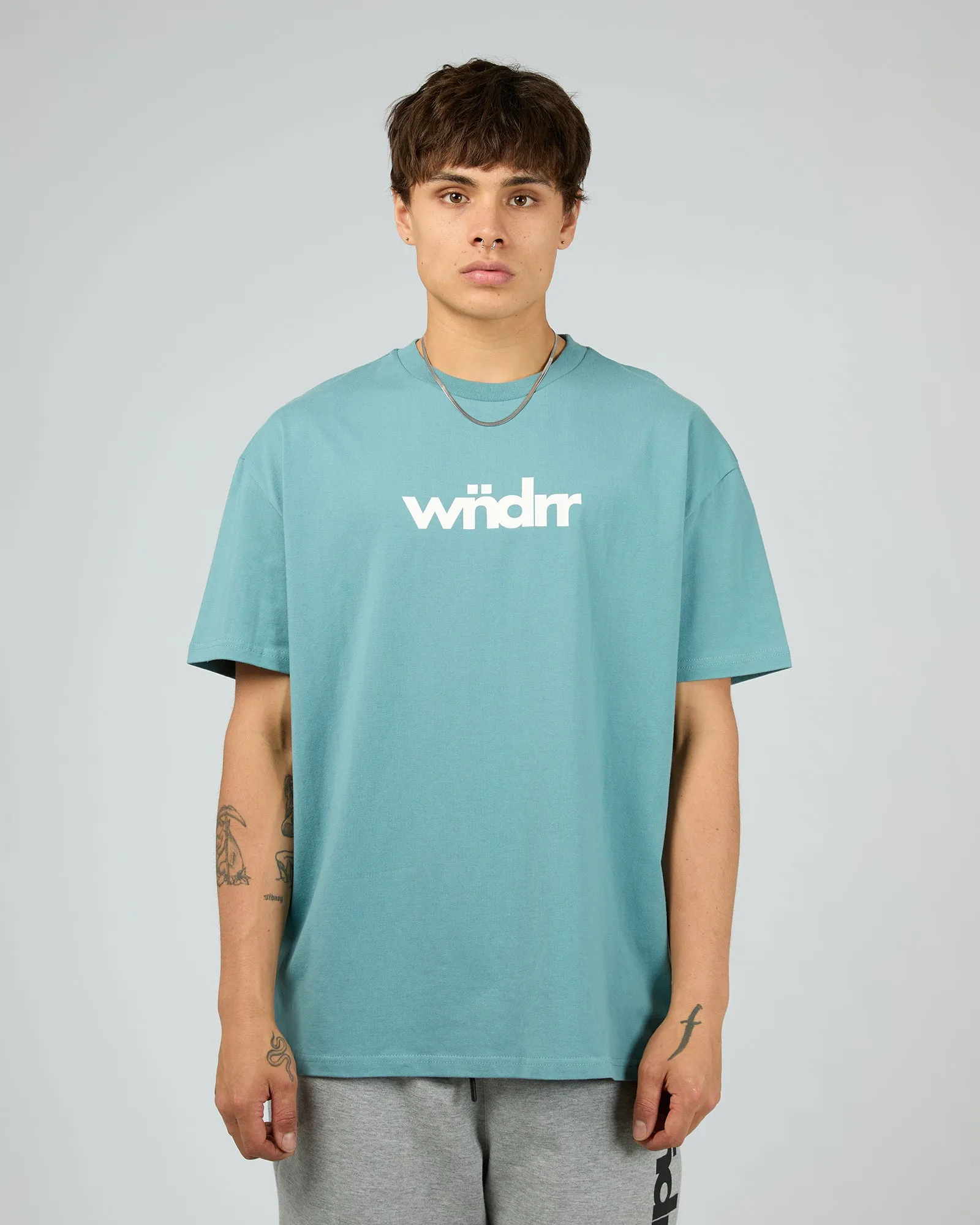 Ascend Box Fit Tee Dusk Blue sold by edge clothing product image thumbnail 3