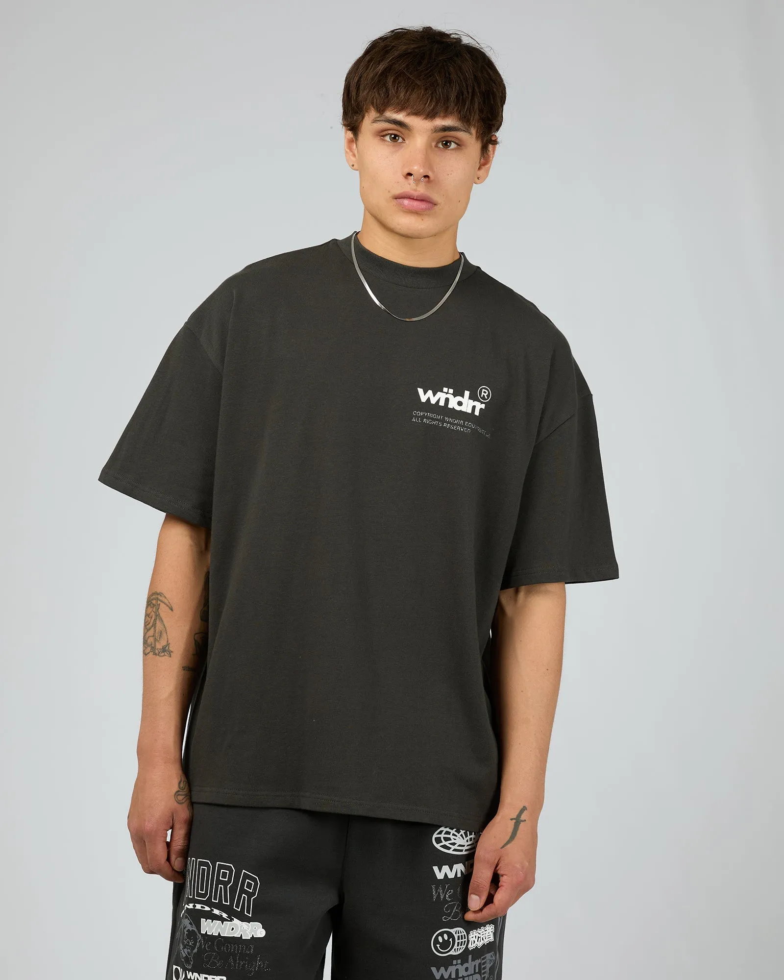 Represent Heavy Weight Tee Faded Black sold by edge clothing product image thumbnail 3