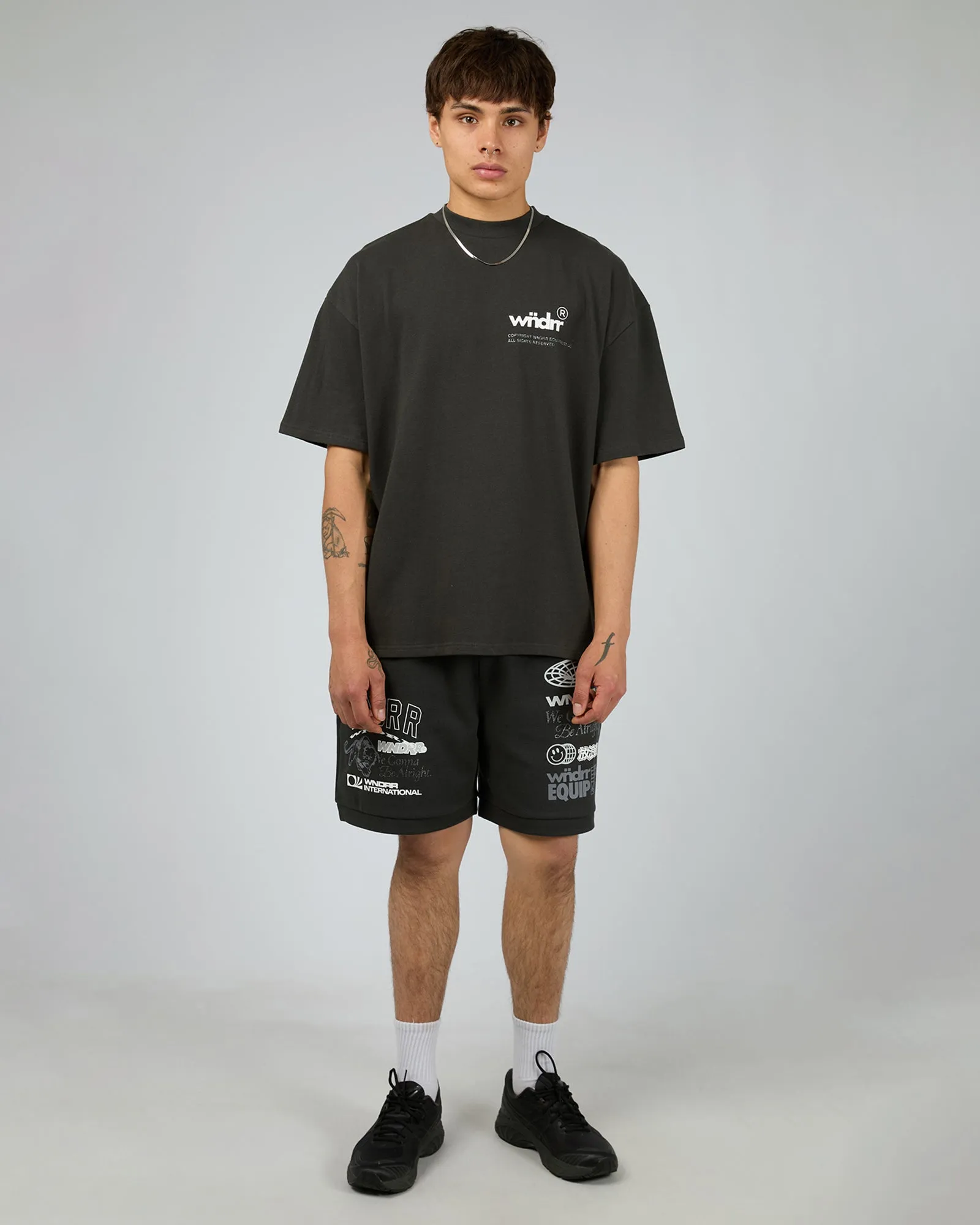 Represent Heavy Weight Tee Faded Black sold by edge clothing