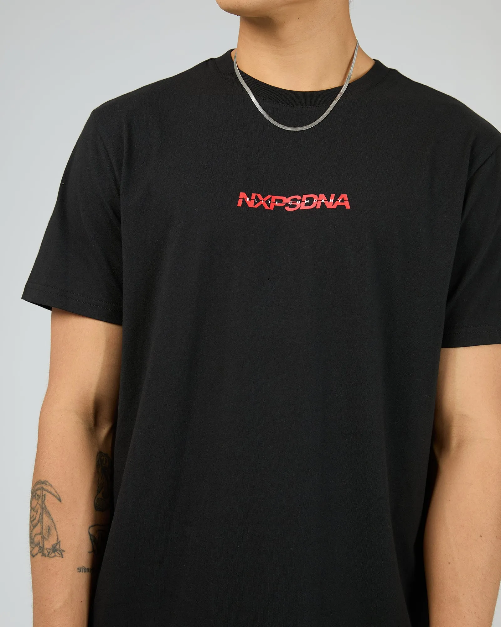 Sine Dual Curve Tee Jet Black sold by edge clothing product image thumbnail 5