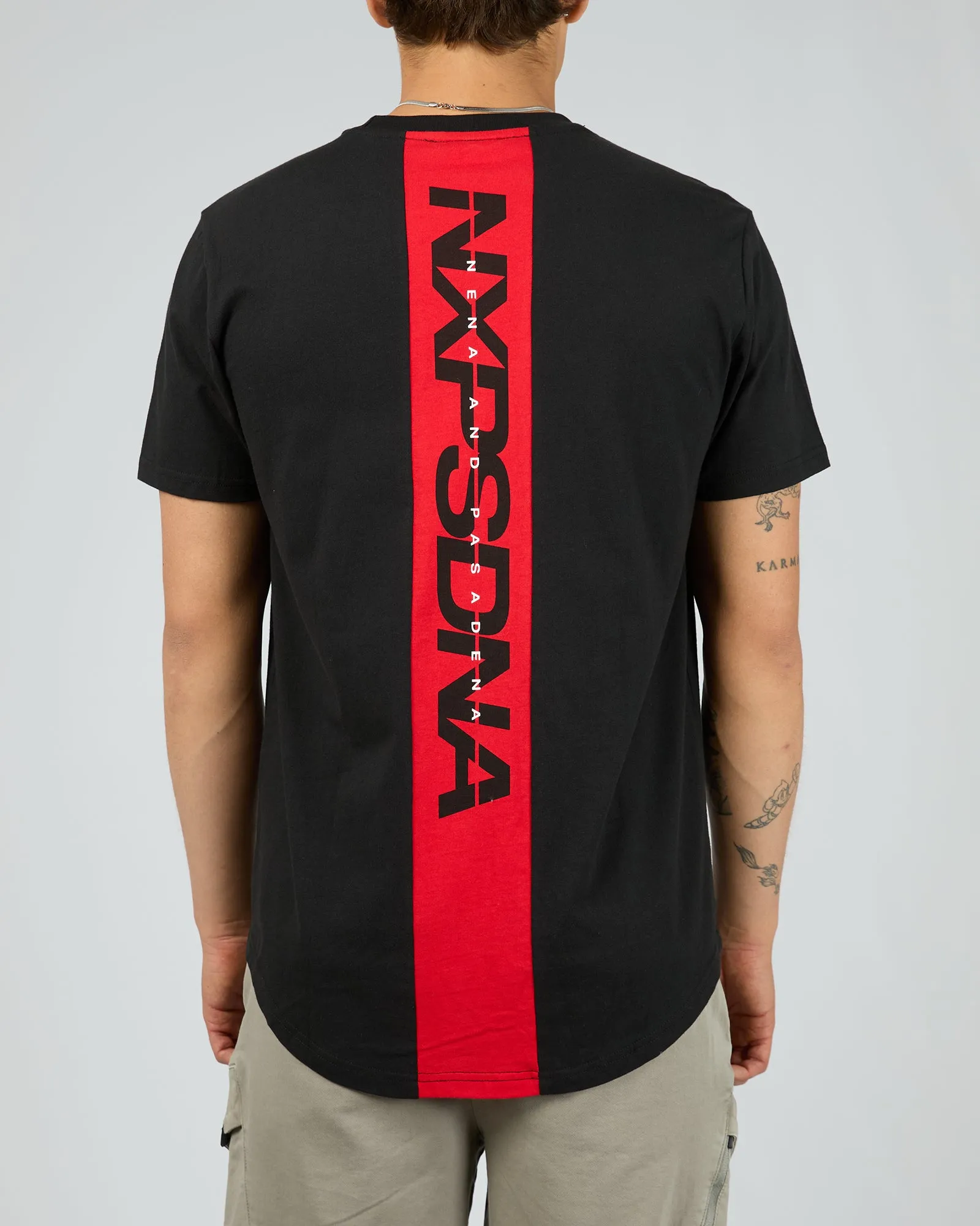 Sine Dual Curve Tee Jet Black sold by edge clothing product image thumbnail 2