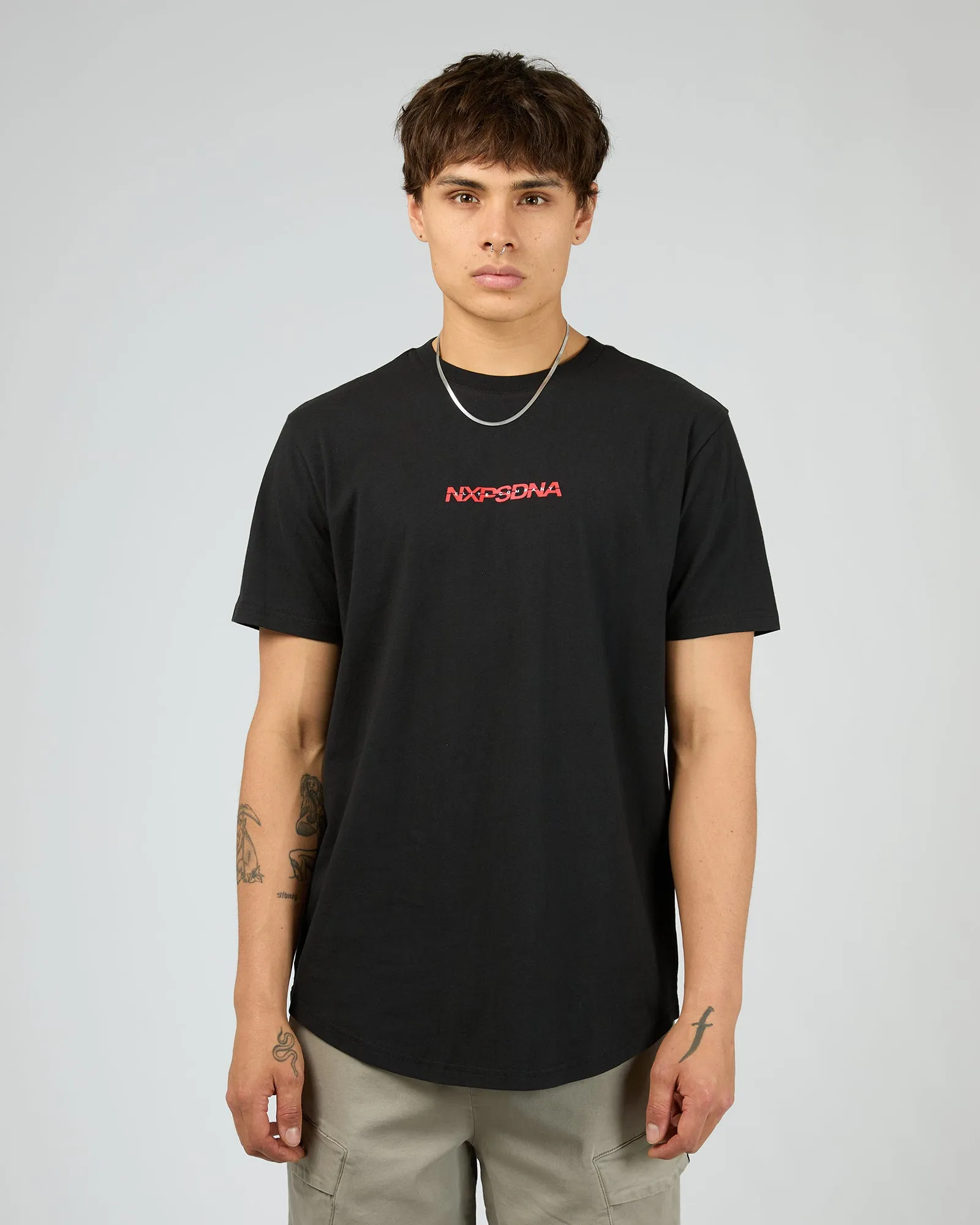 Sine Dual Curve Tee Jet Black sold by edge clothing product image thumbnail 3