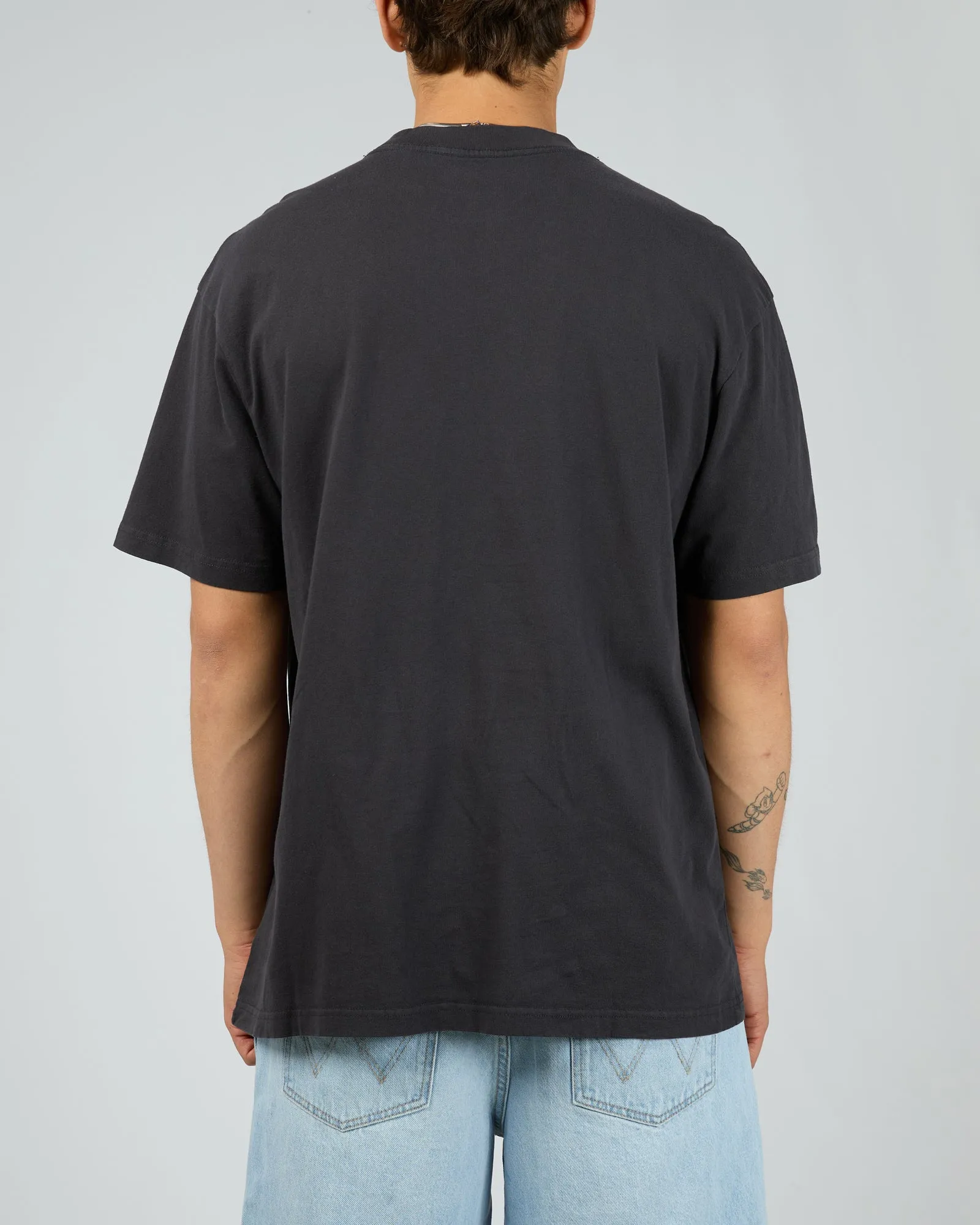 Lakers Bevel Burst Tee Black sold by edge clothing product image thumbnail 2