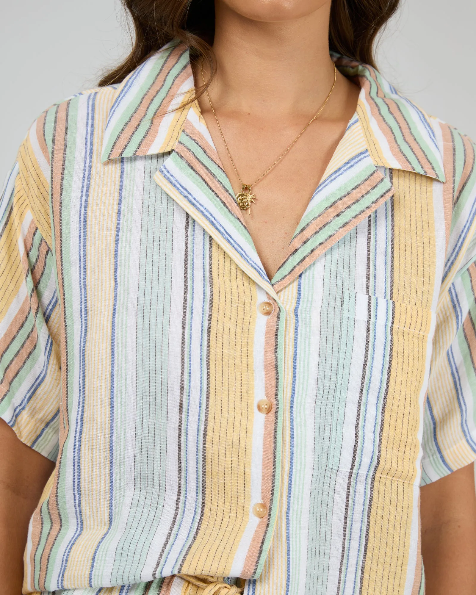 Cindy Short Sleeve Shirt Green sold by edge clothing product image thumbnail 5