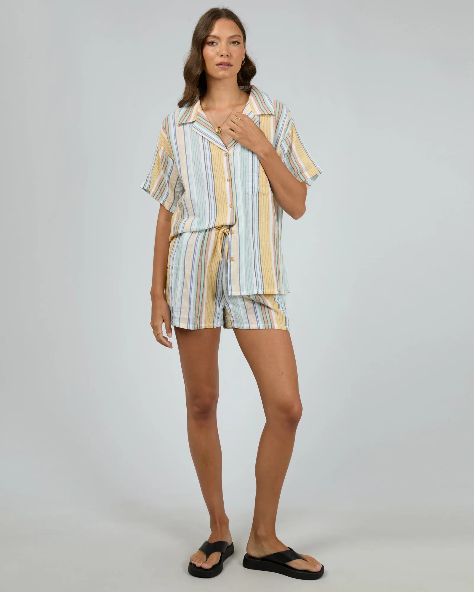 Cindy Short Sleeve Shirt Green sold by edge clothing product image thumbnail 2