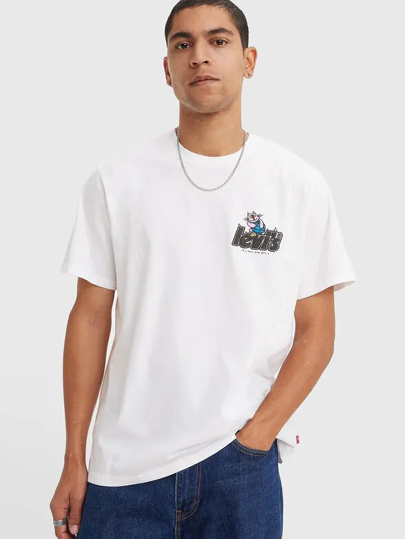 Ss Relaxed Fit Tee Brin Poster White sold by edge clothing