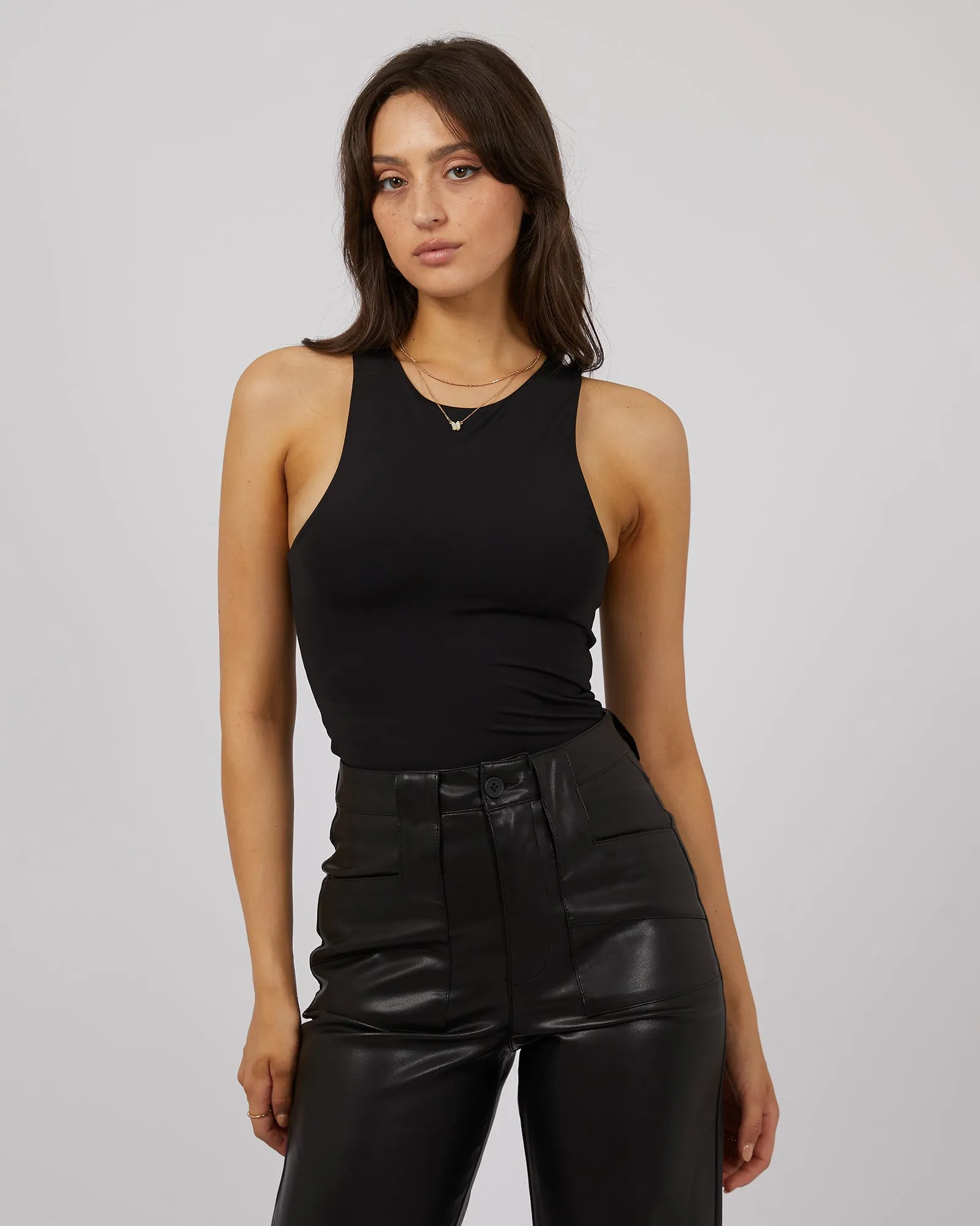 Eve Staple Bodysuit Black sold by edge clothing