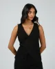 Willa Vest Black sold by edge clothing