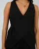 Willa Vest Black sold by edge clothing
