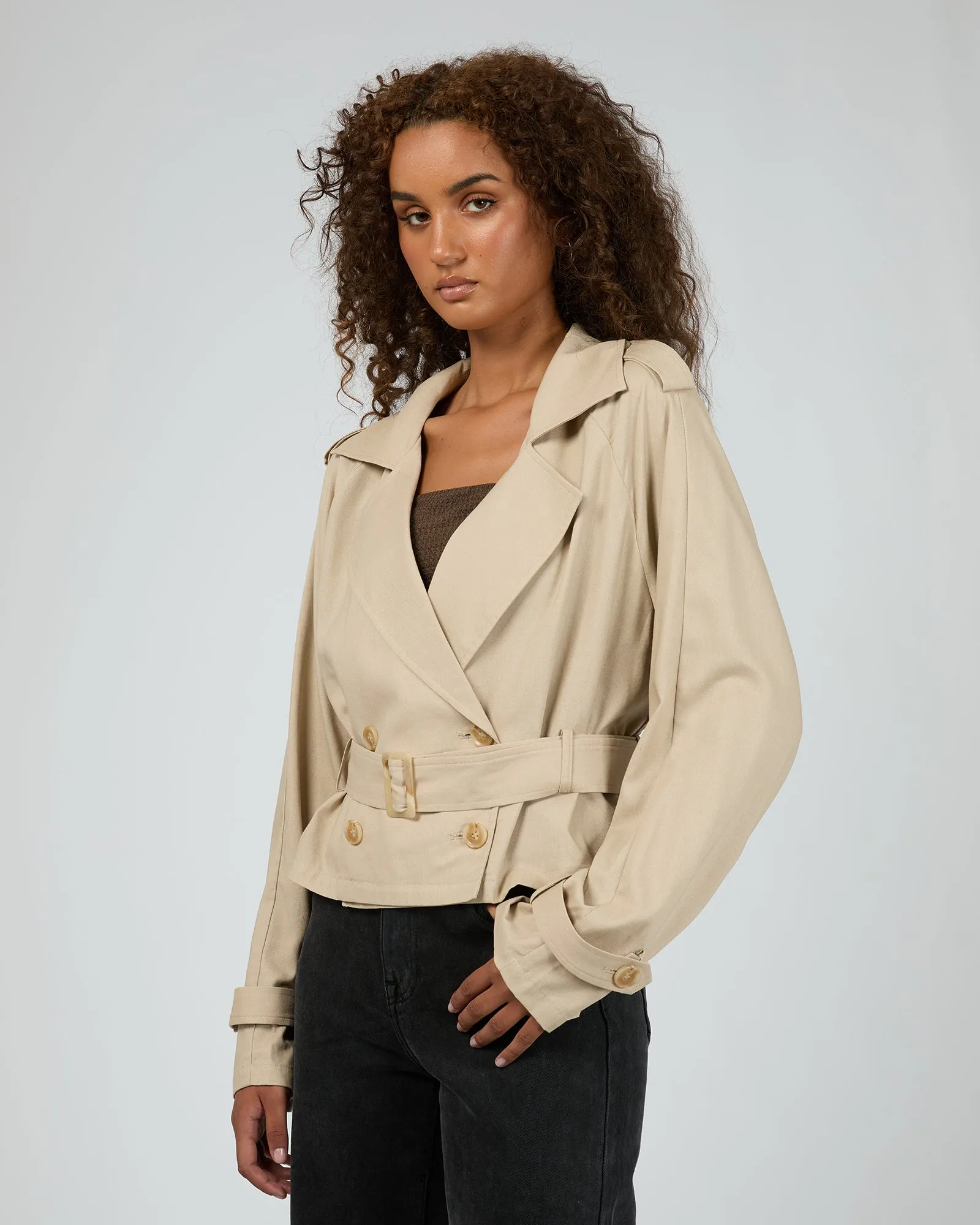 Toledo Crop Trench Bone sold by edge clothing product image thumbnail 4