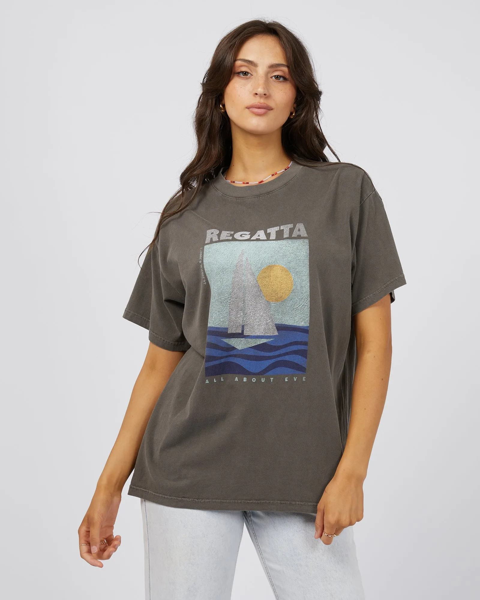 Regatta Oversized Tee Charcoal sold by edge clothing