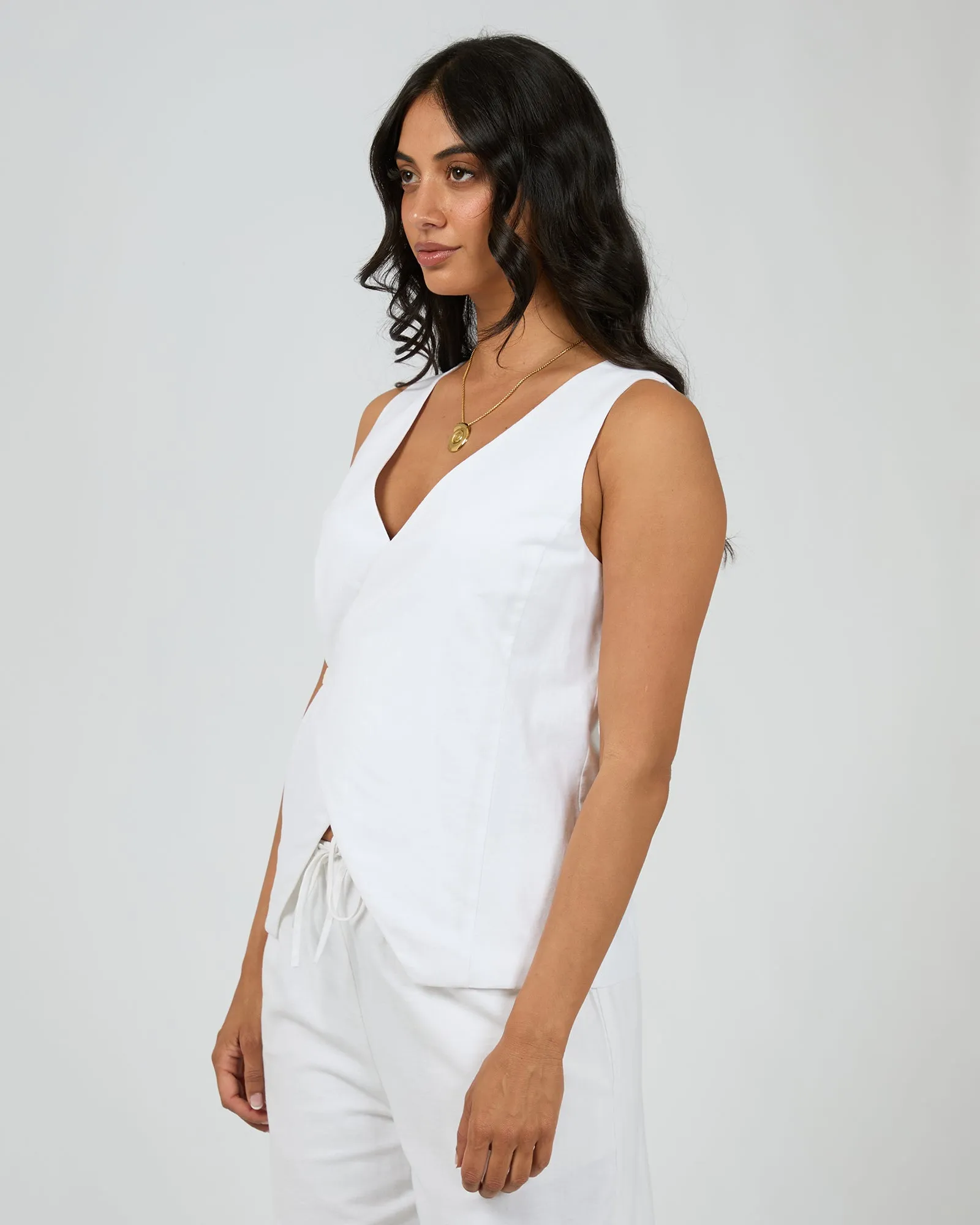 Willa Vest White sold by edge clothing product image thumbnail 4
