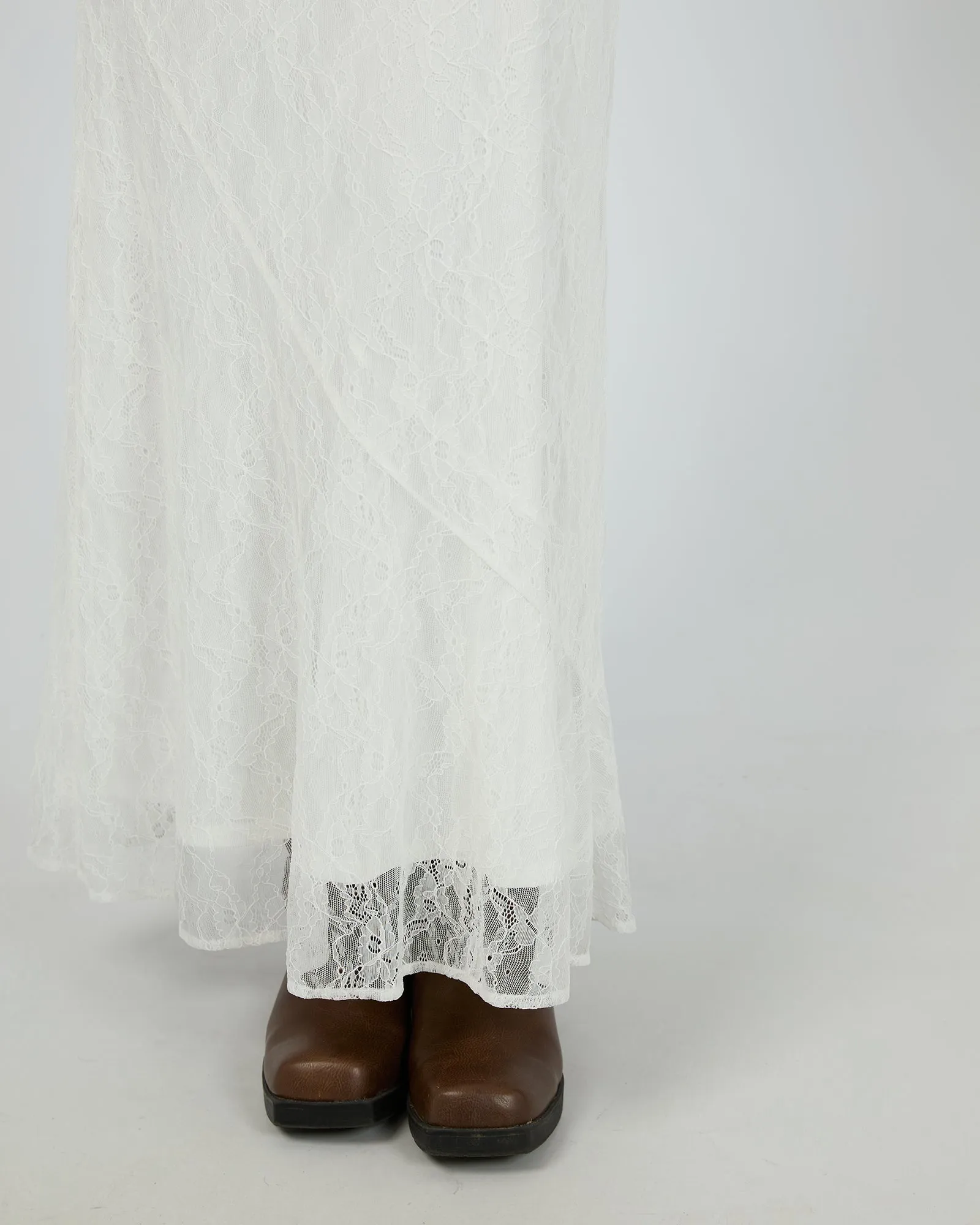 Camile Lace Maxi Skirt White sold by edge clothing product image thumbnail 5