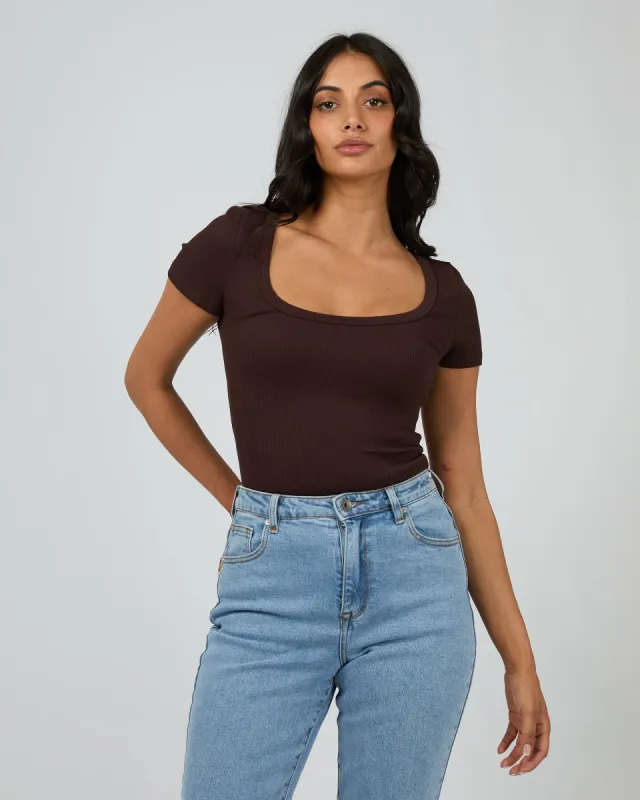 Becca Tee Brown sold by edge clothing