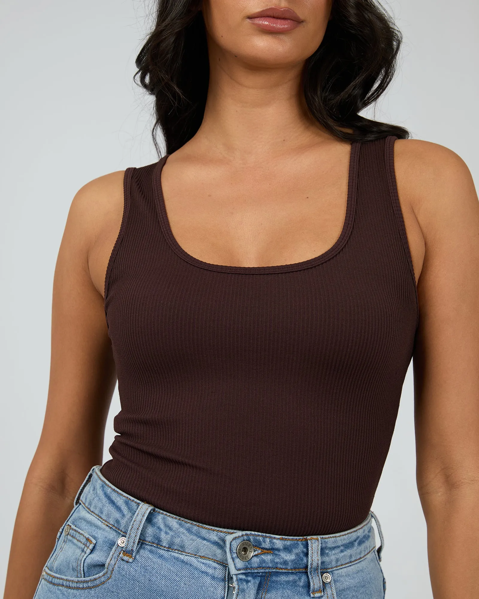 Becca Tank Brown sold by edge clothing product image thumbnail 5
