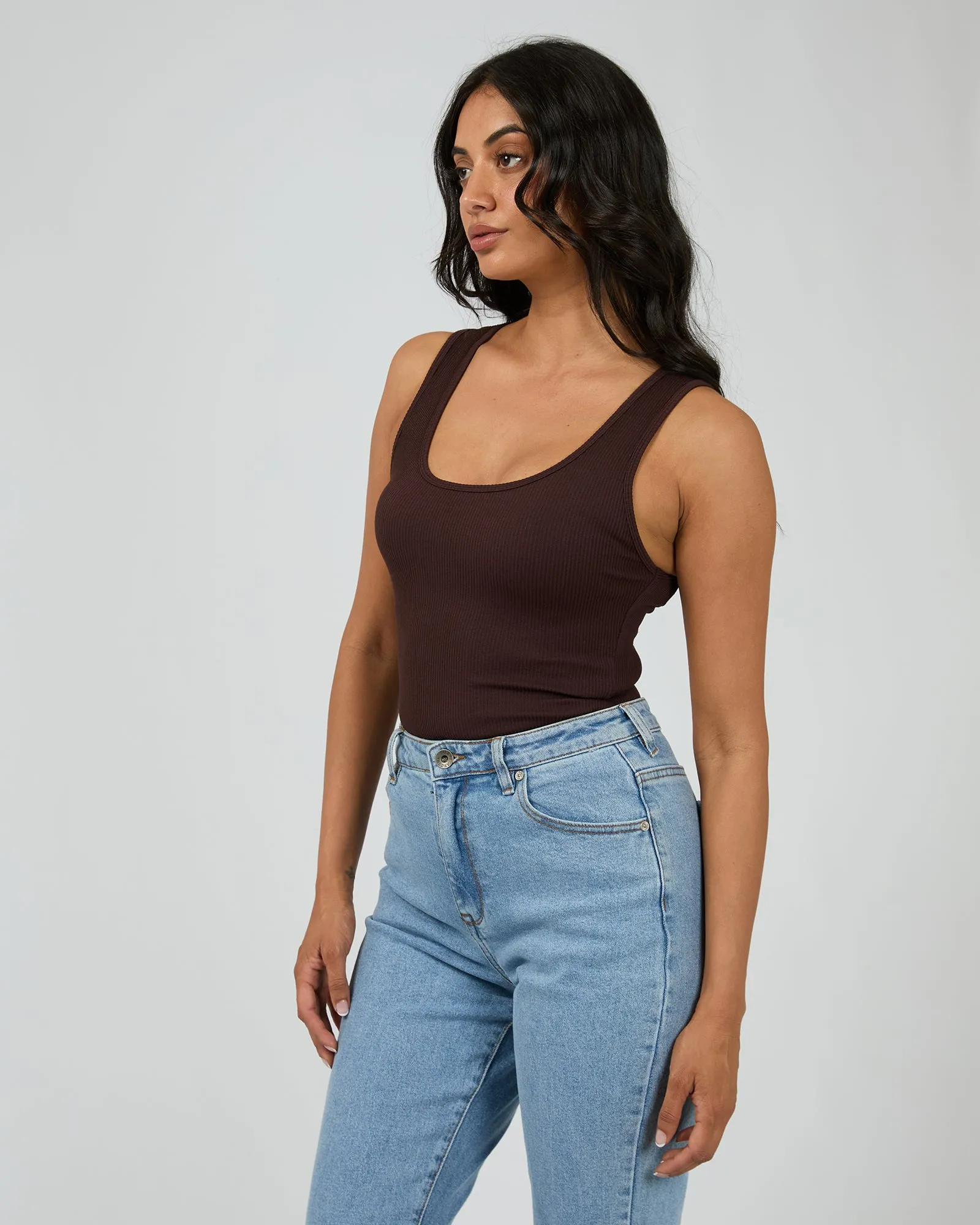 Becca Tank Brown sold by edge clothing product image thumbnail 4