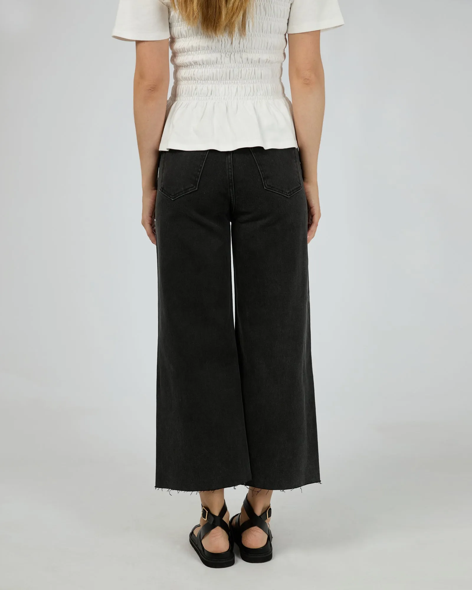 Charlie High Rise Wide Leg Washed Black sold by edge clothing product image thumbnail 3