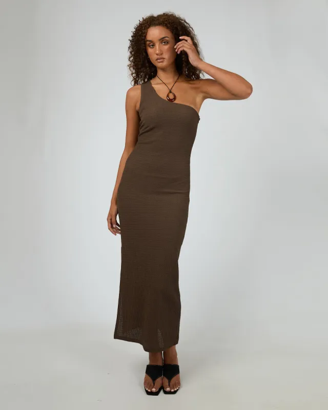 Mirador Maxi Dress Brown sold by edge clothing