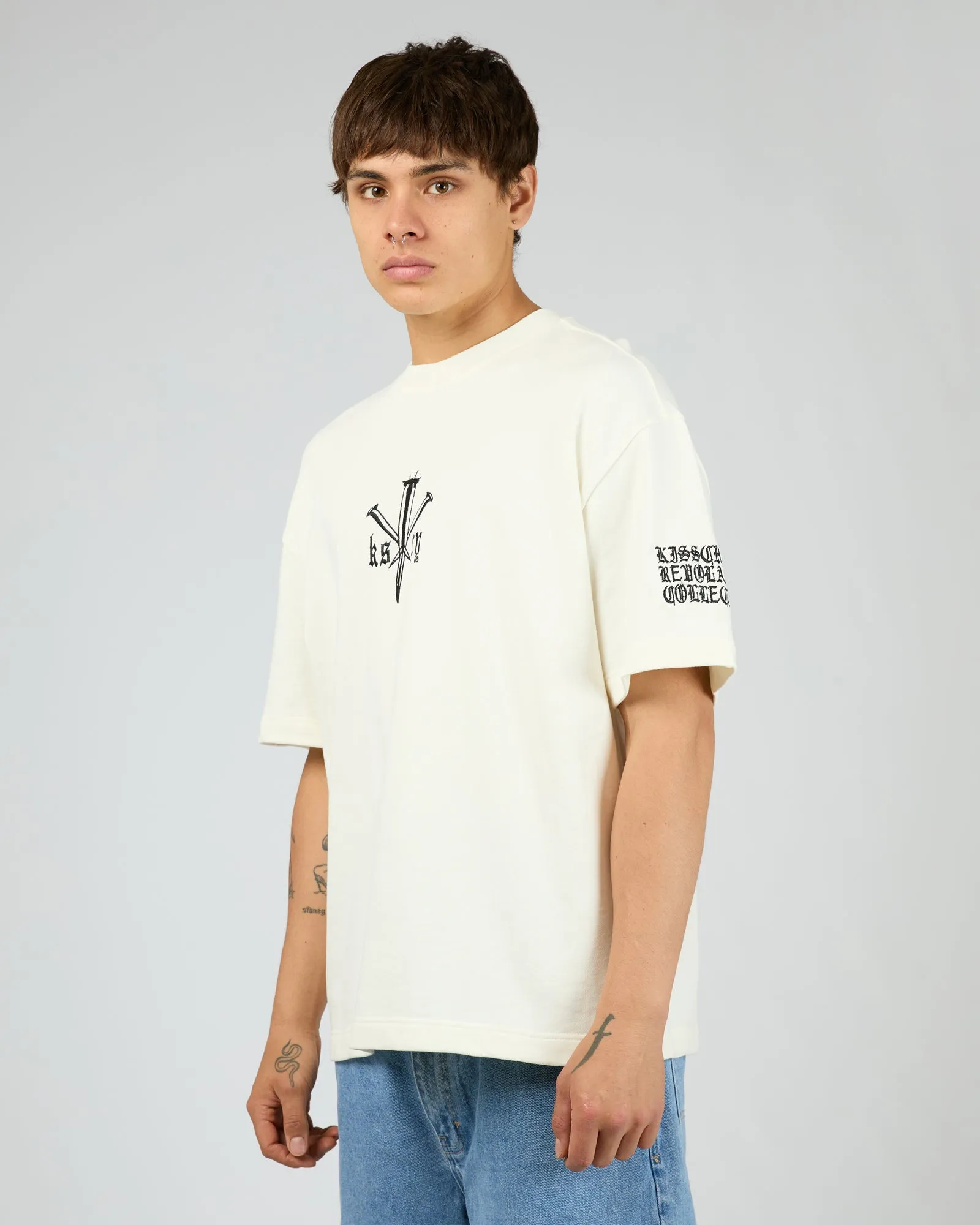 Revolation Loopback Street Tee White sold by edge clothing product image thumbnail 3