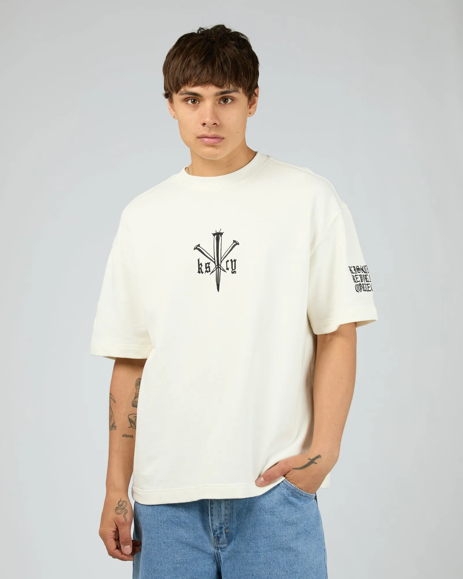 Revolation Loopback Street Tee White sold by edge clothing
