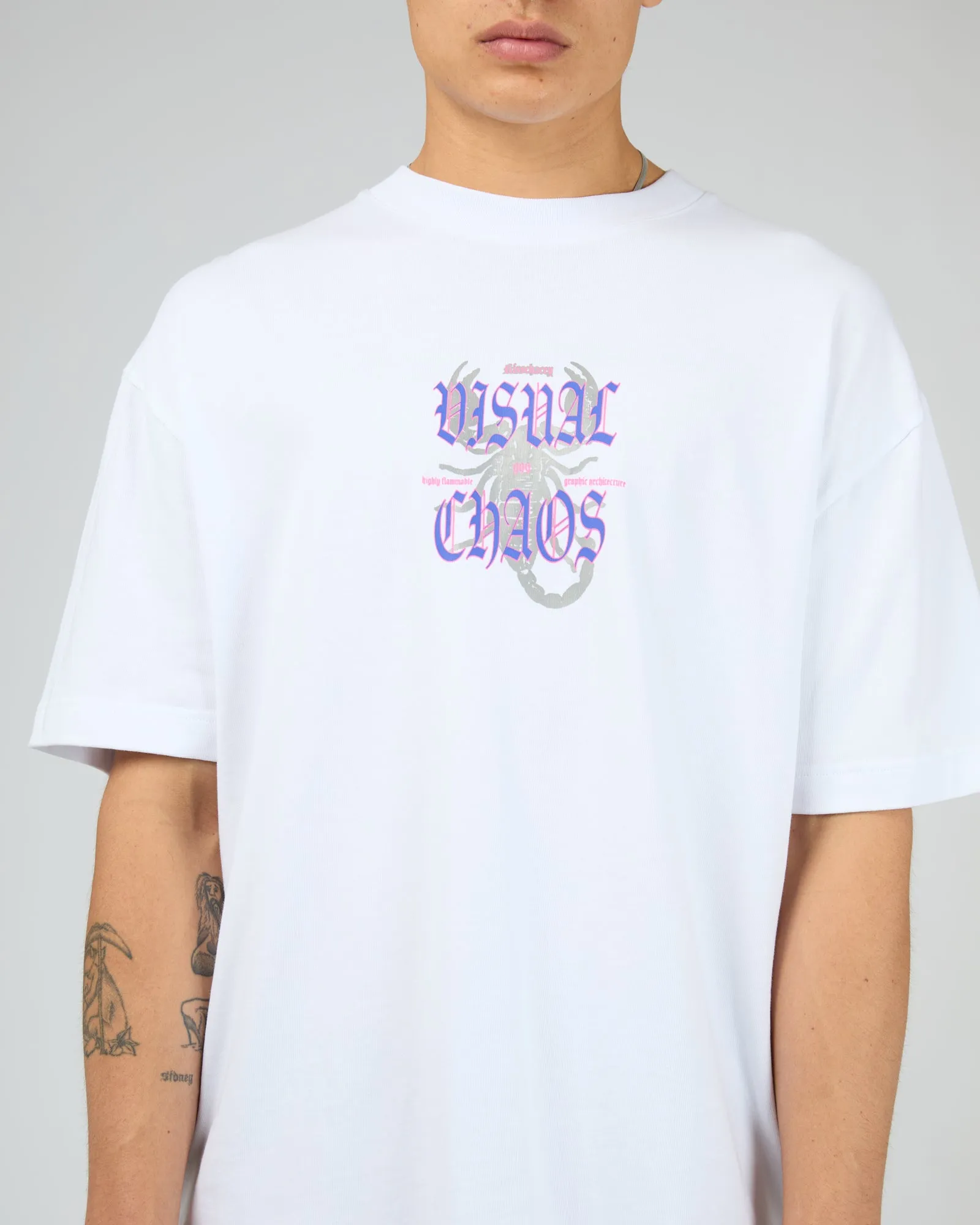 Scorpio Street Tee White sold by edge clothing product image thumbnail 5