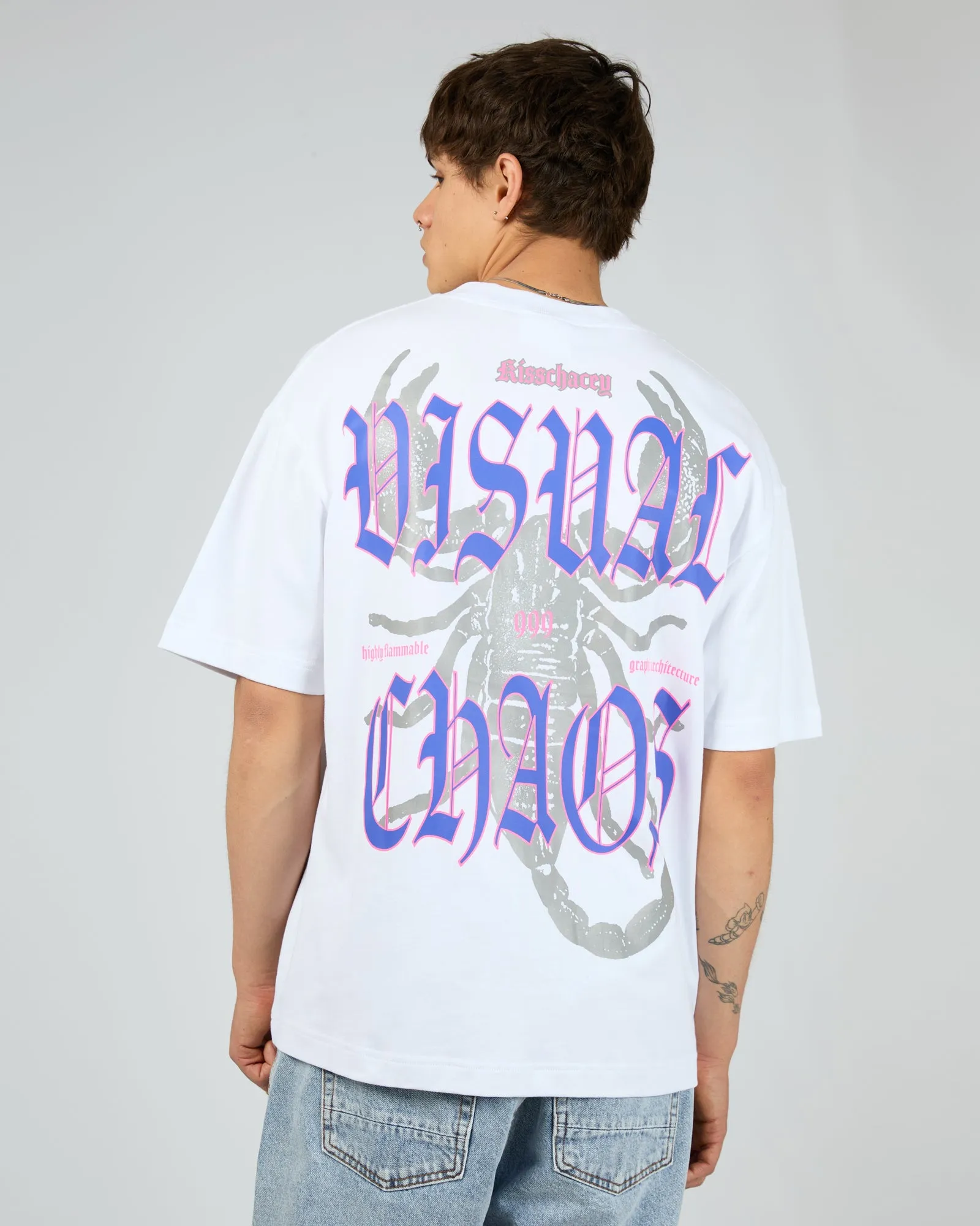 Scorpio Street Tee White sold by edge clothing product image thumbnail 2