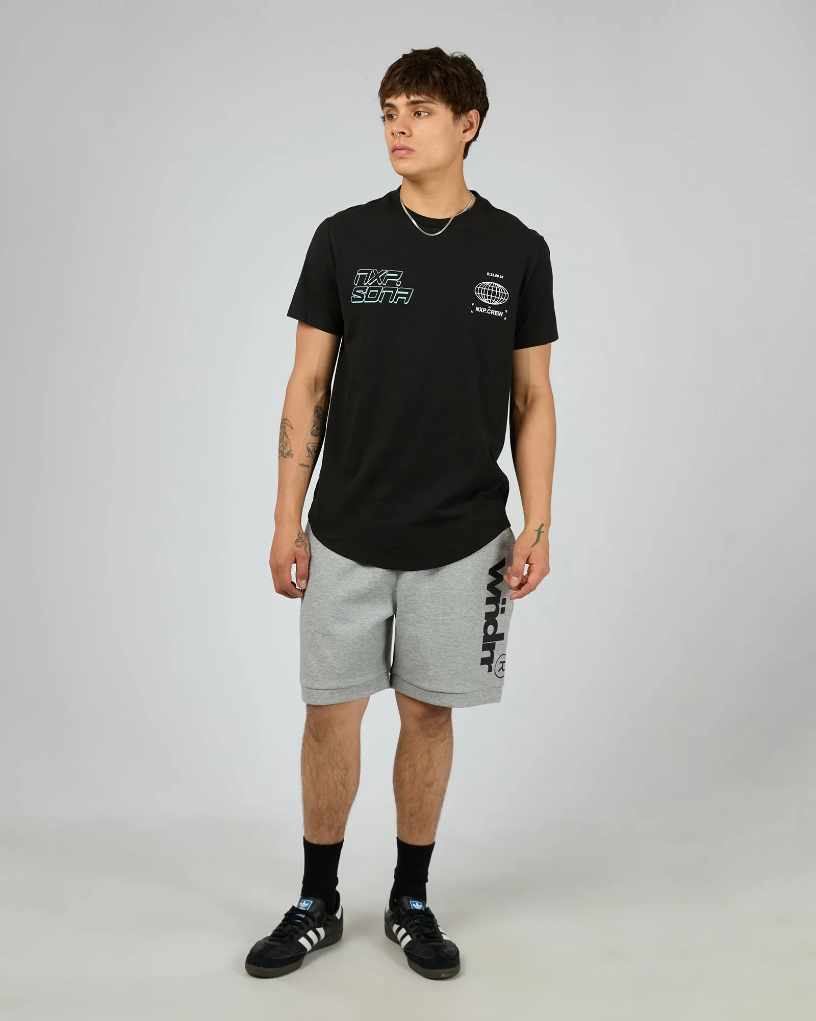 Grande Dual Curved Tee Black sold by edge clothing product image thumbnail 3
