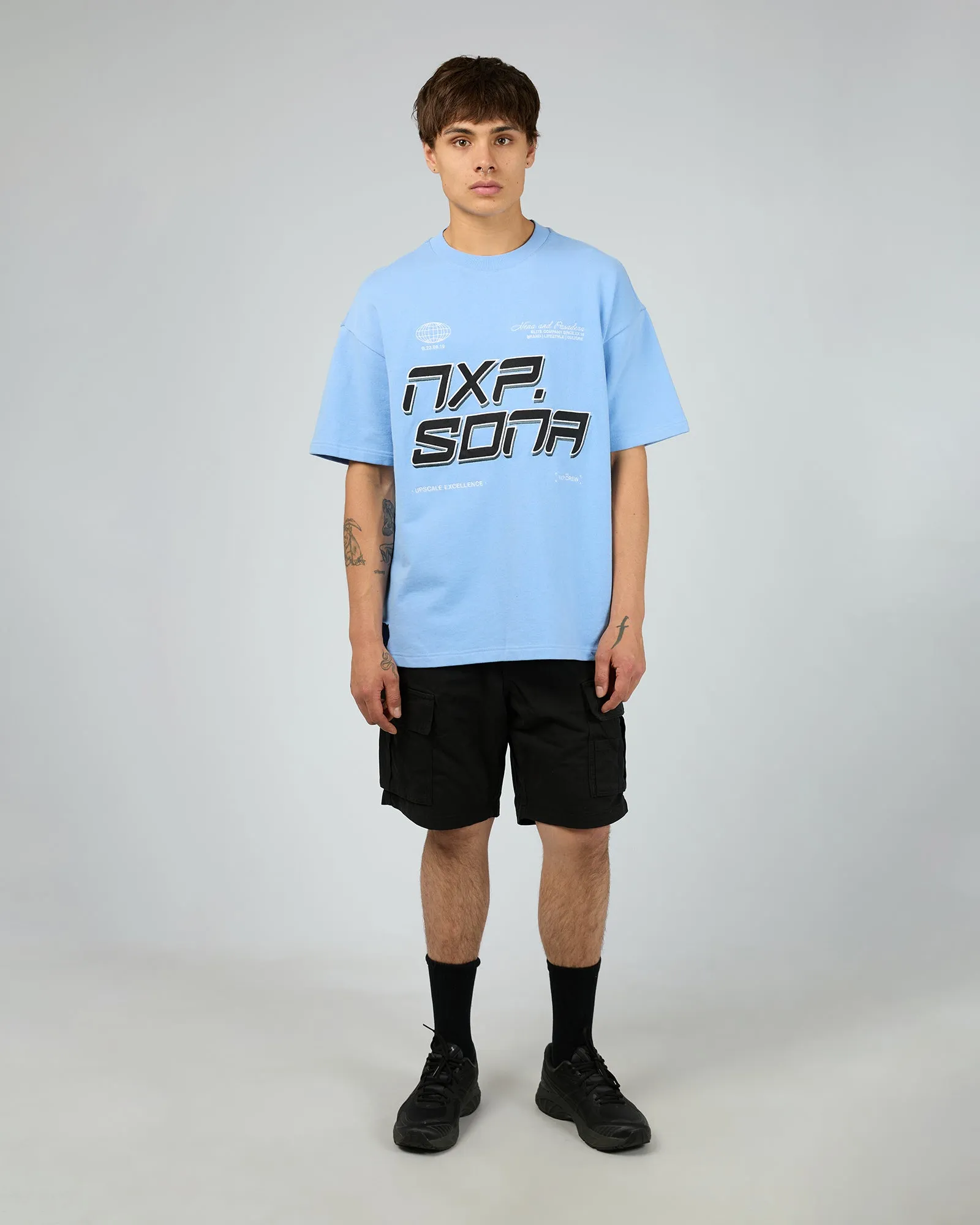 Lasso Loopback Raptor Tee Vista Blue sold by edge clothing product image thumbnail 3