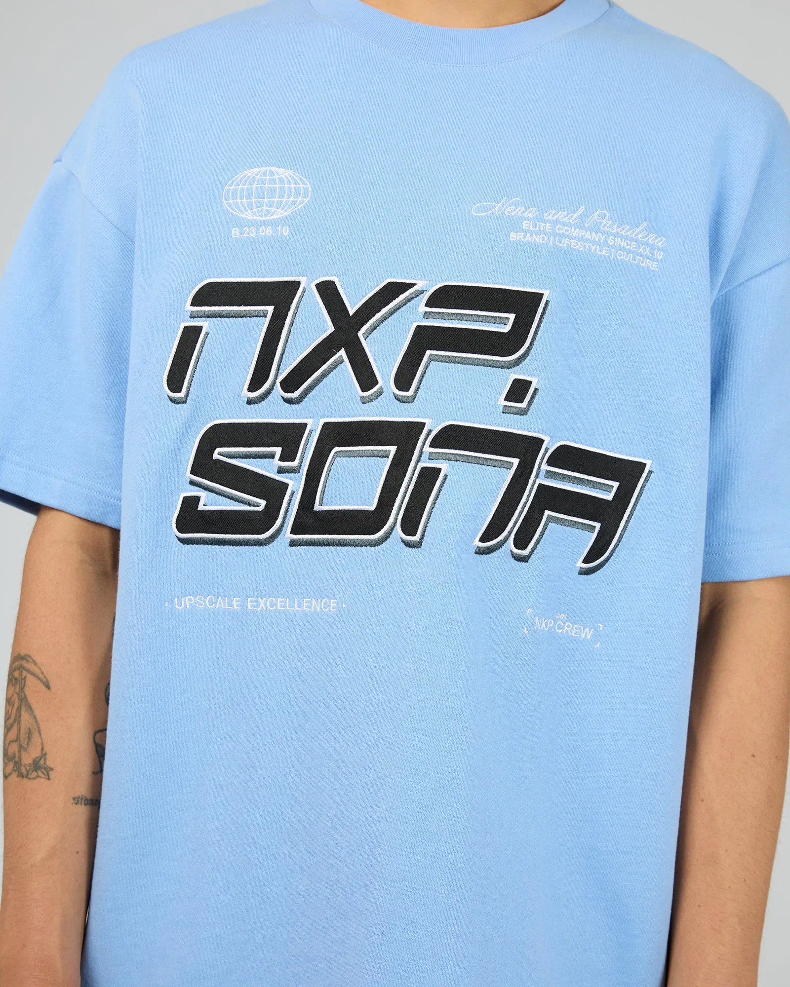 Lasso Loopback Raptor Tee Vista Blue sold by edge clothing product image thumbnail 5