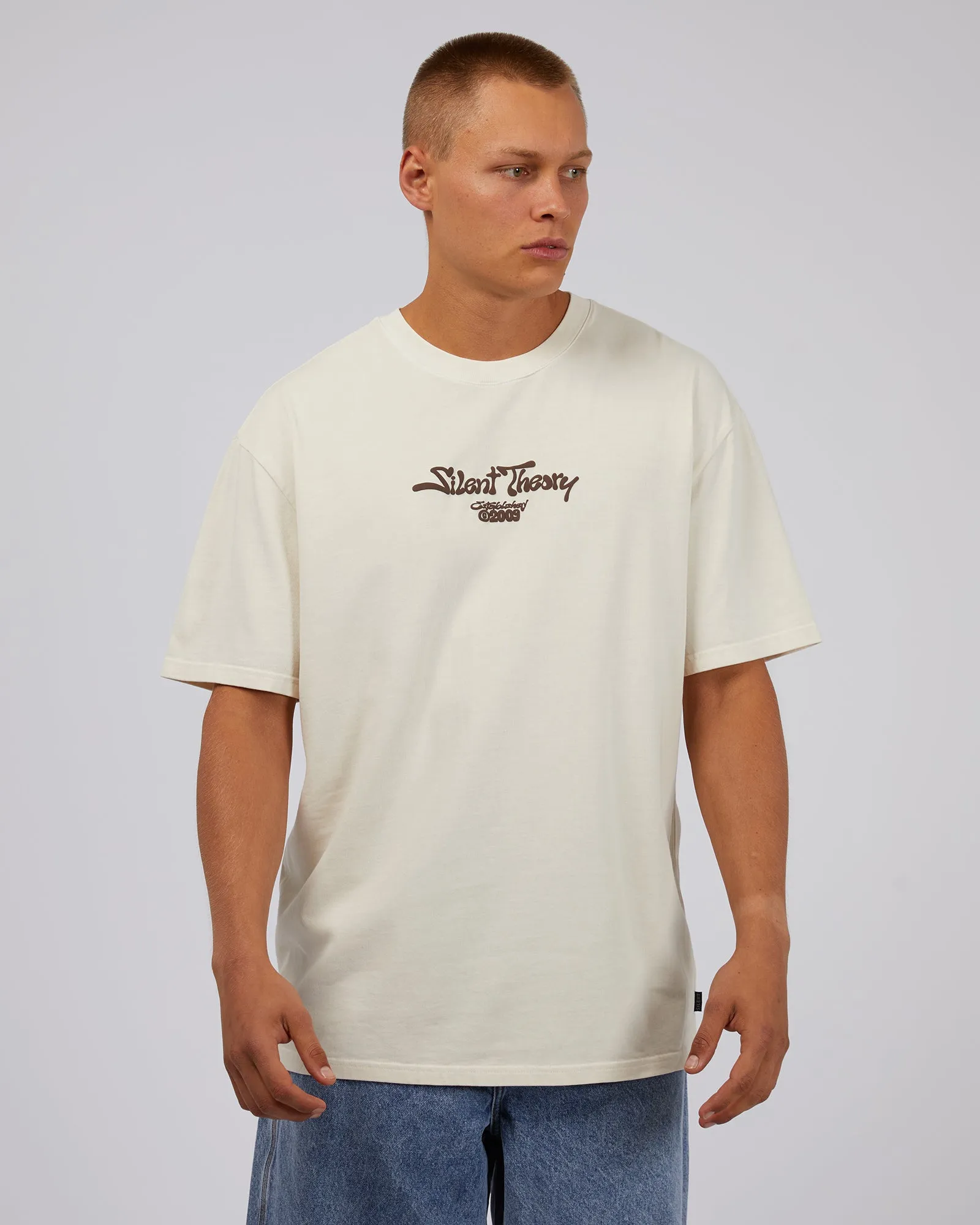 Time The Sound Tee Natural sold by edge clothing