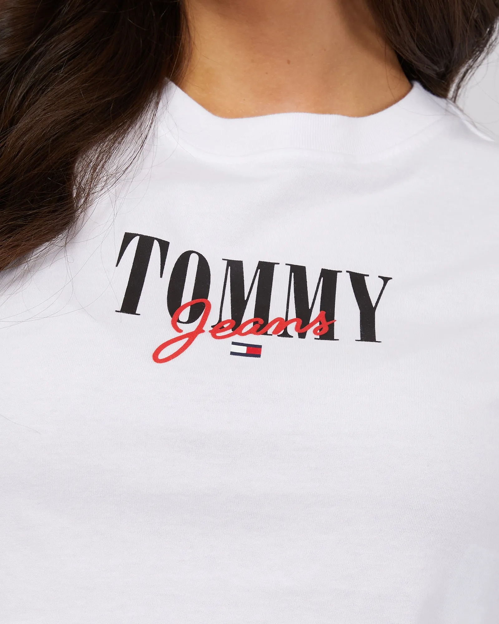 Baby Cropped Essential Logo Tee White sold by edge clothing product image thumbnail 5