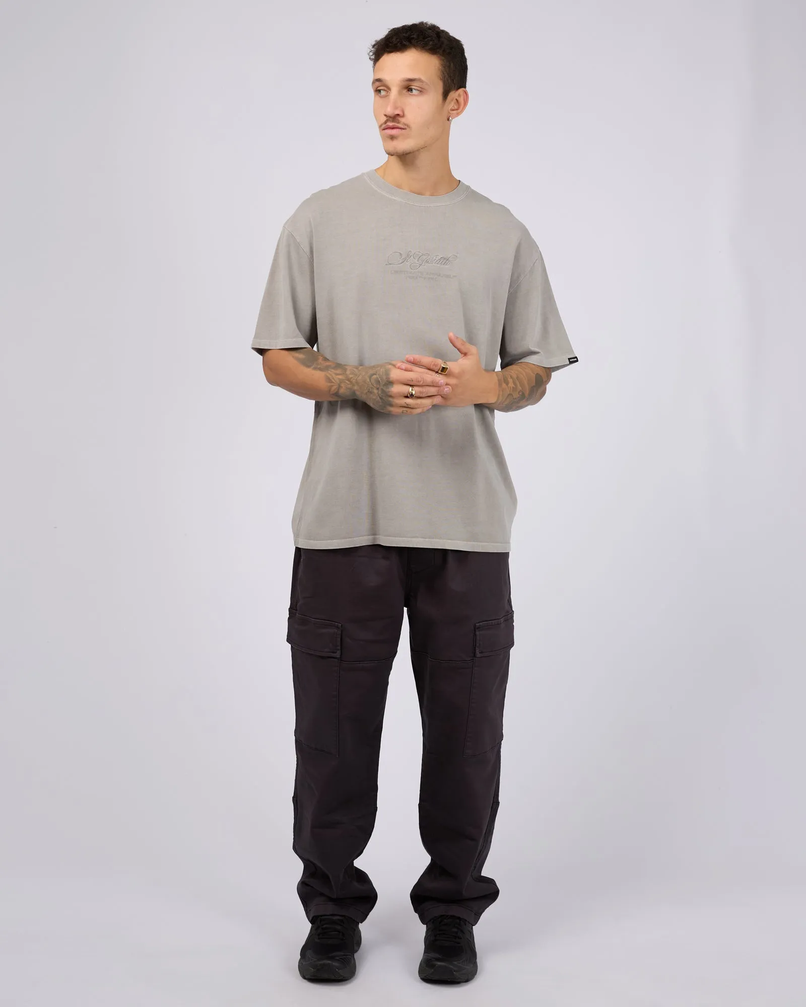 Arching Tee Coal sold by edge clothing product image thumbnail 3
