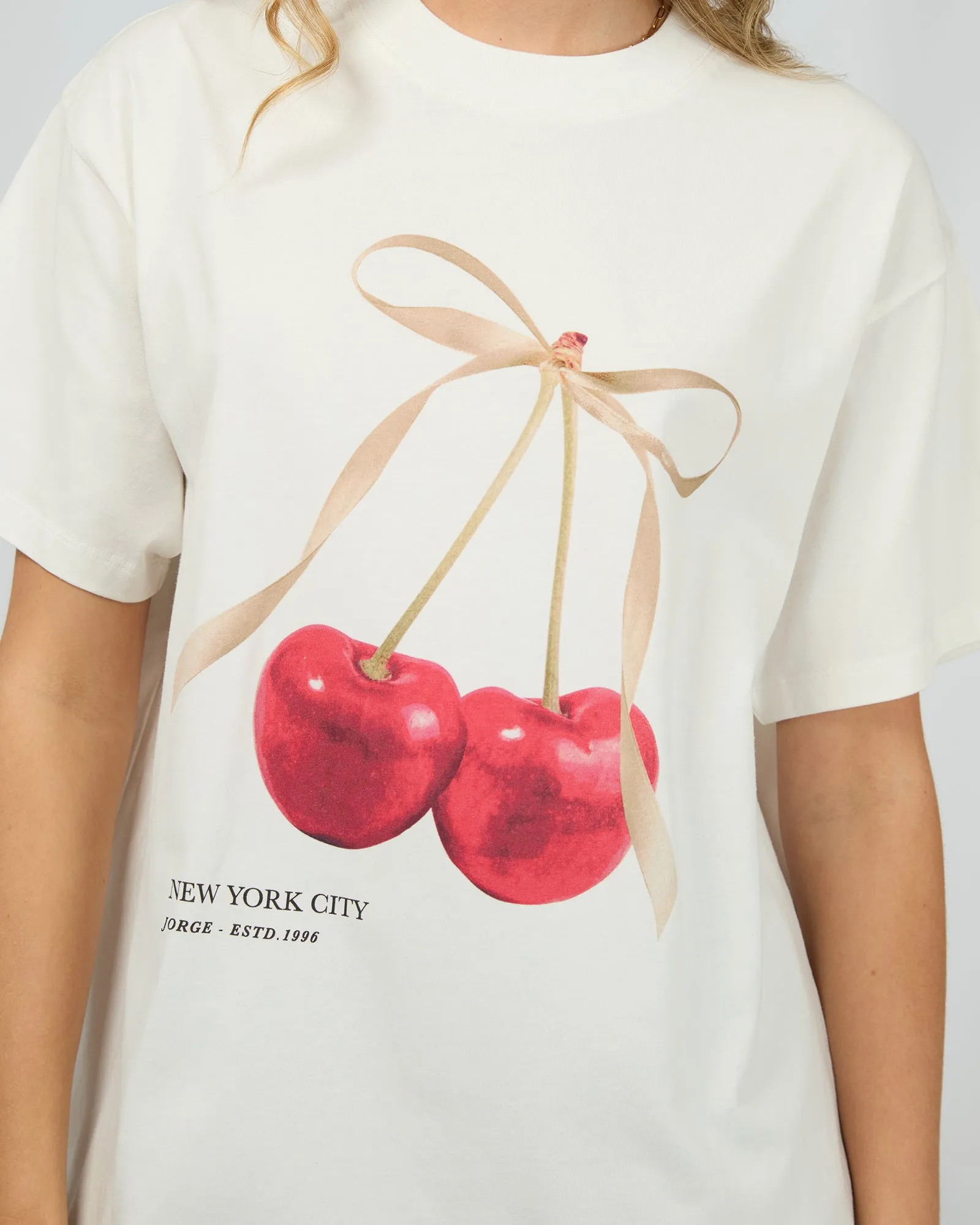 Cherry Tee Vintage White sold by edge clothing product image thumbnail 5
