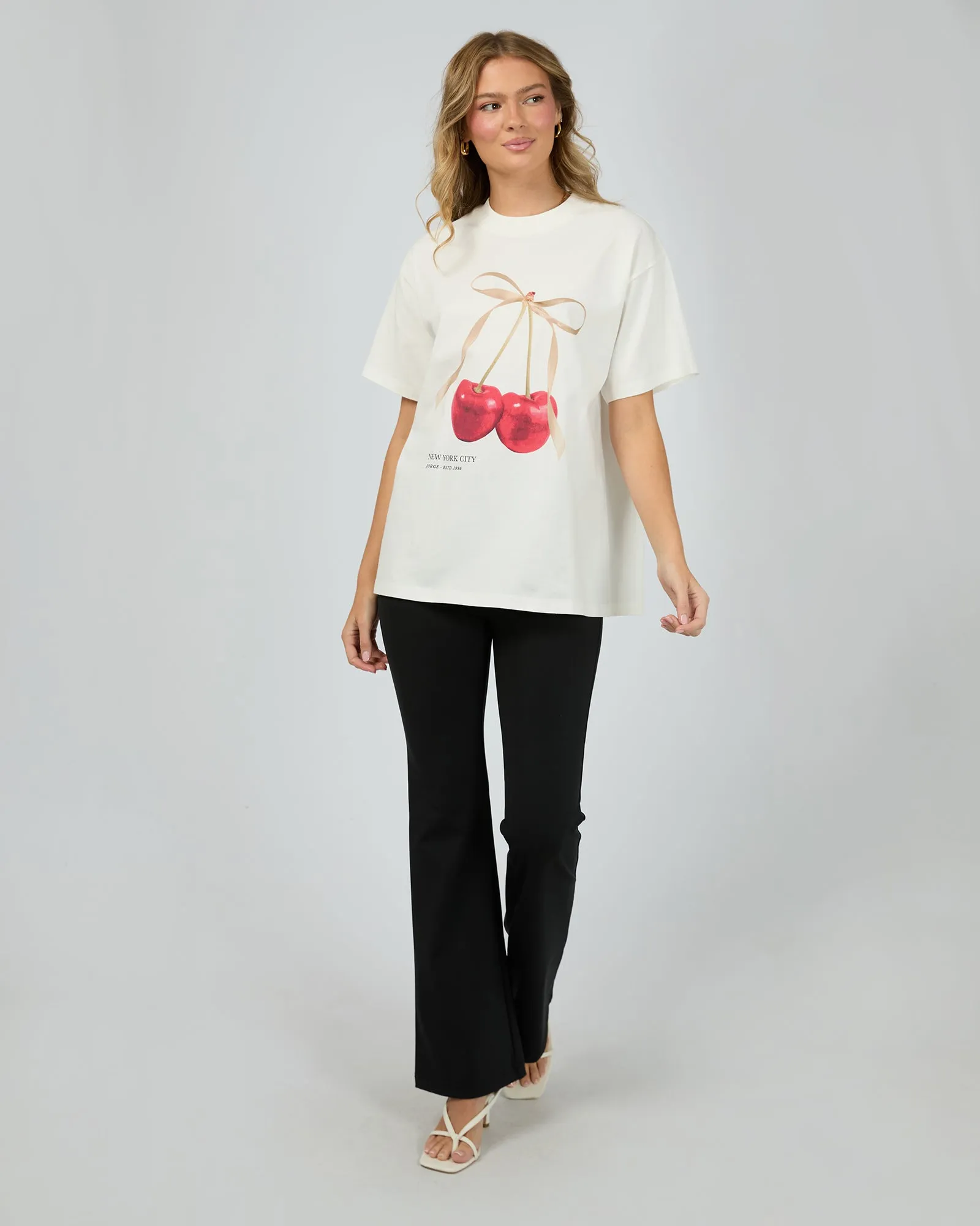 Cherry Tee Vintage White sold by edge clothing product image thumbnail 2