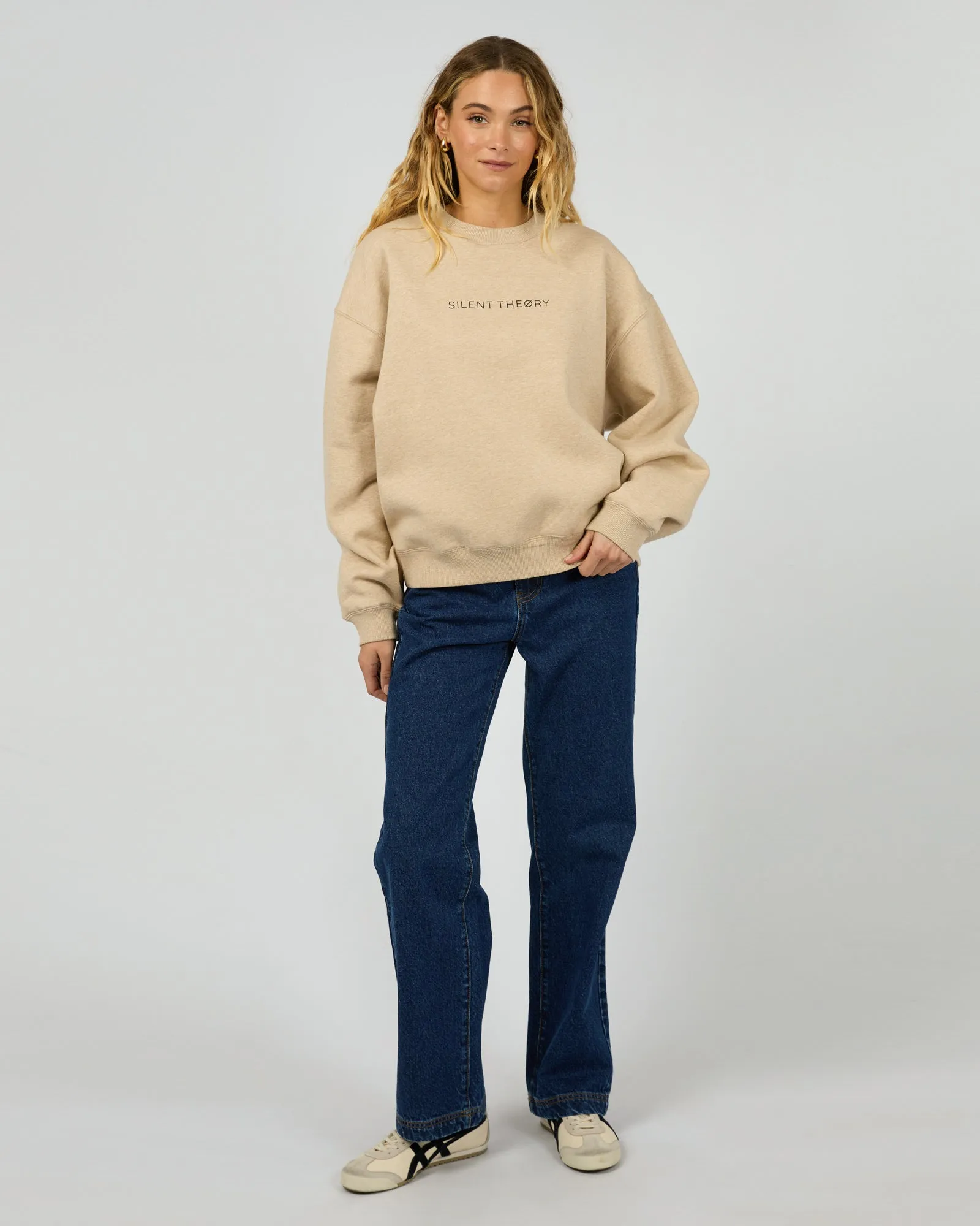 Logo Crew Oat Marle sold by edge clothing product image thumbnail 3