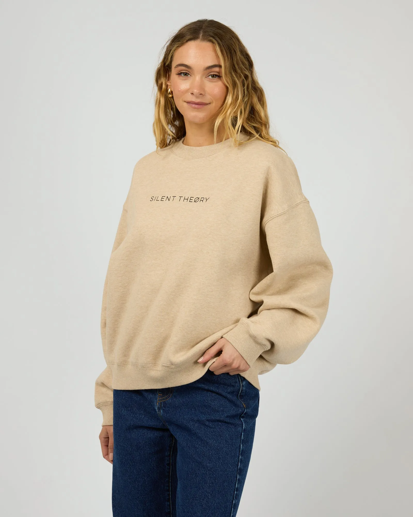 Logo Crew Oat Marle sold by edge clothing product image thumbnail 4