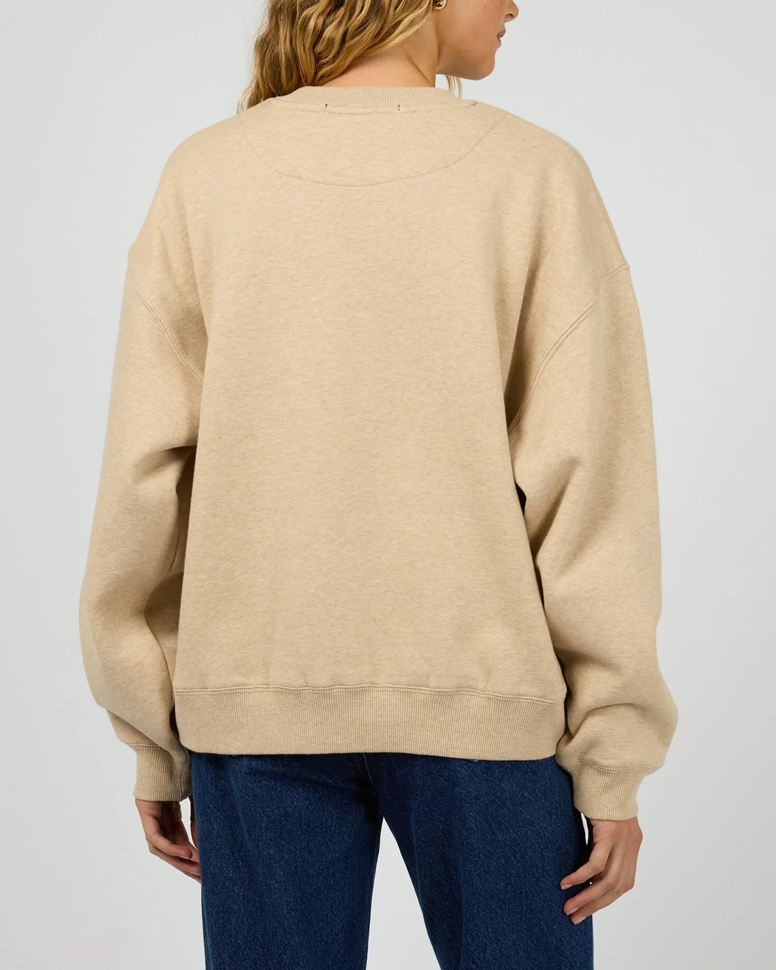 Logo Crew Oat Marle sold by edge clothing product image thumbnail 2