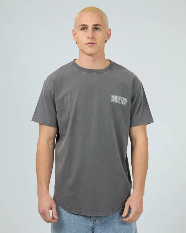 Dual Tee Charcoal sold by edge clothing