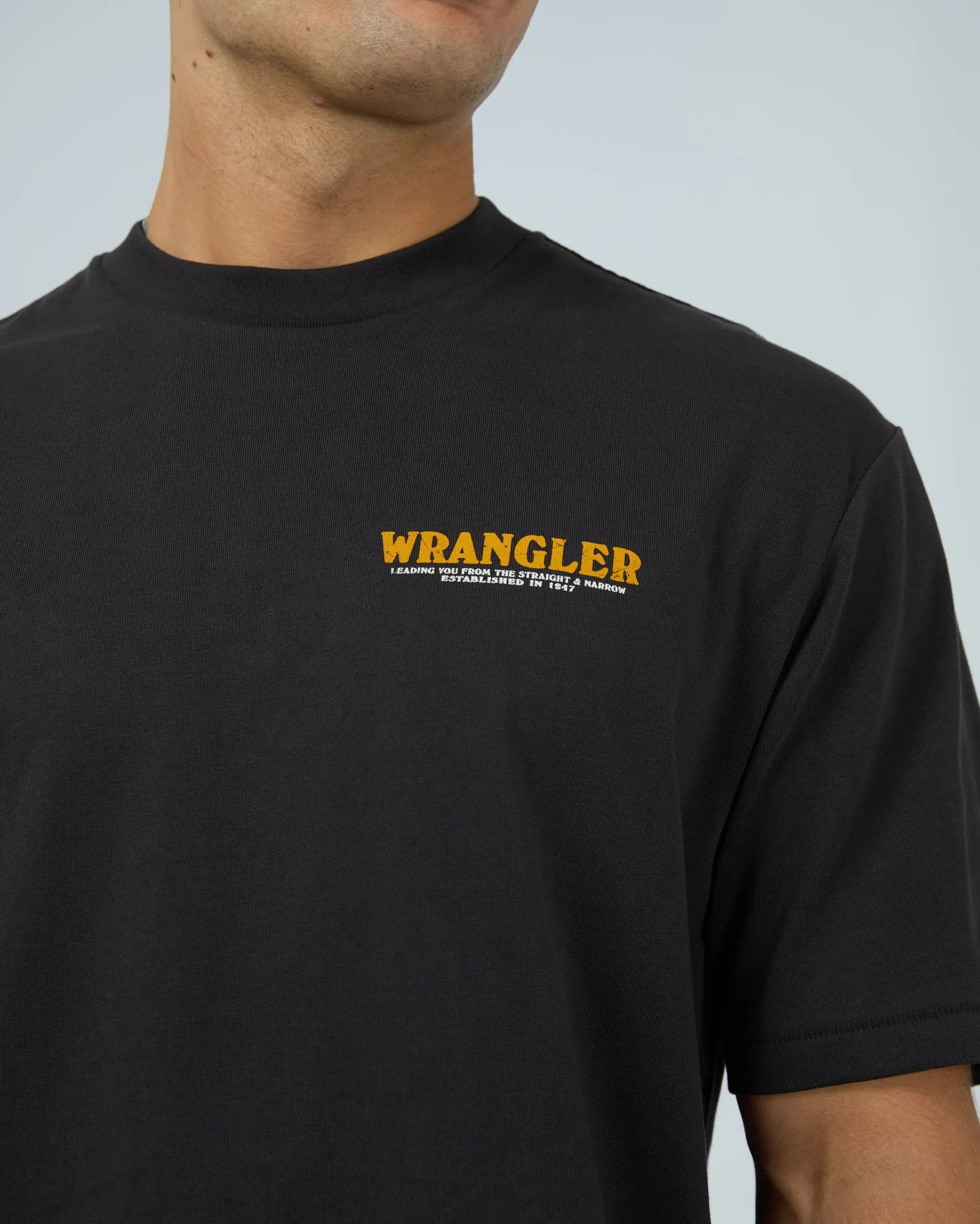 Editorial Slacker Tee Worn Black sold by edge clothing product image thumbnail 5