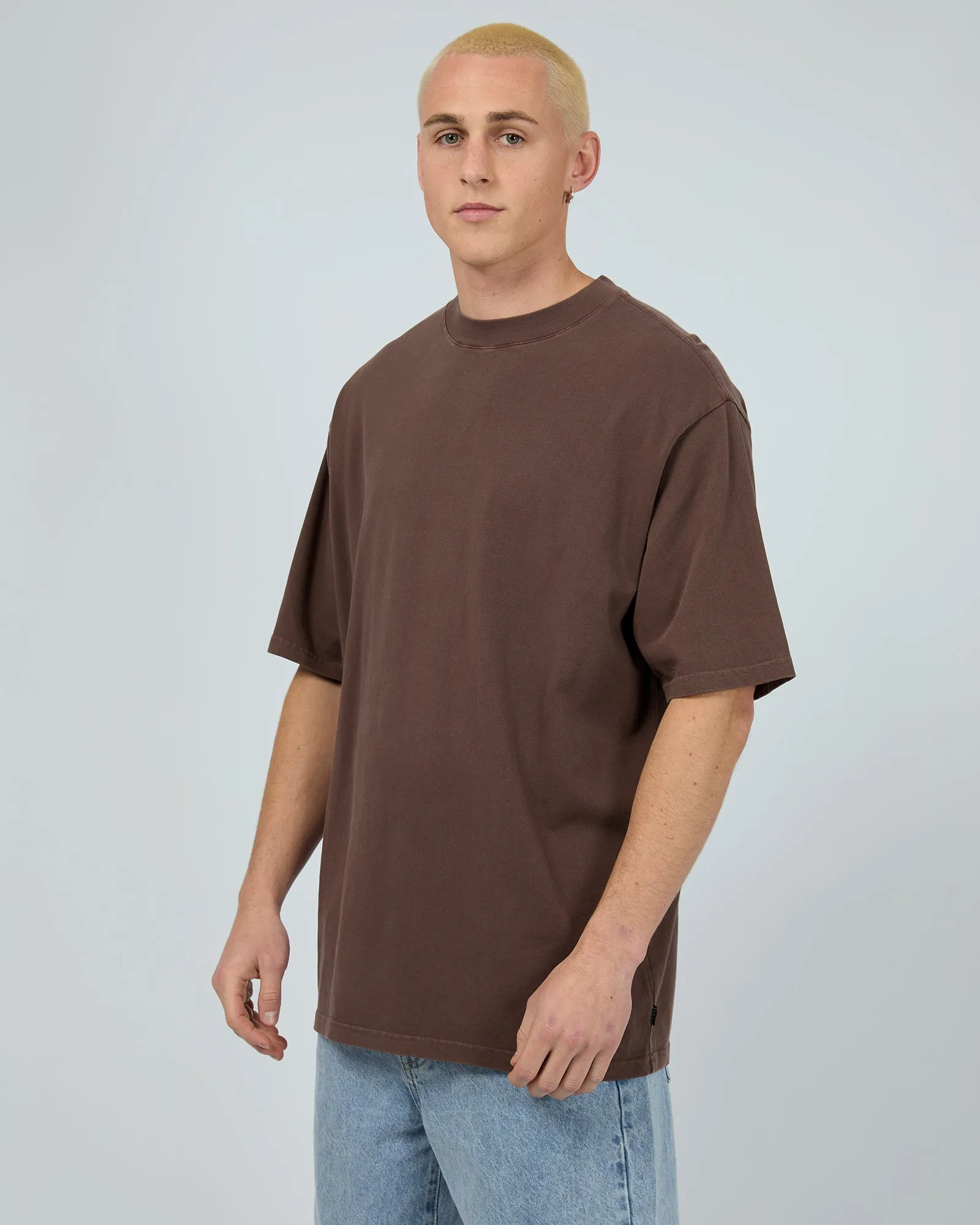 Heavy Weight Tee Chocolate sold by edge clothing product image thumbnail 4
