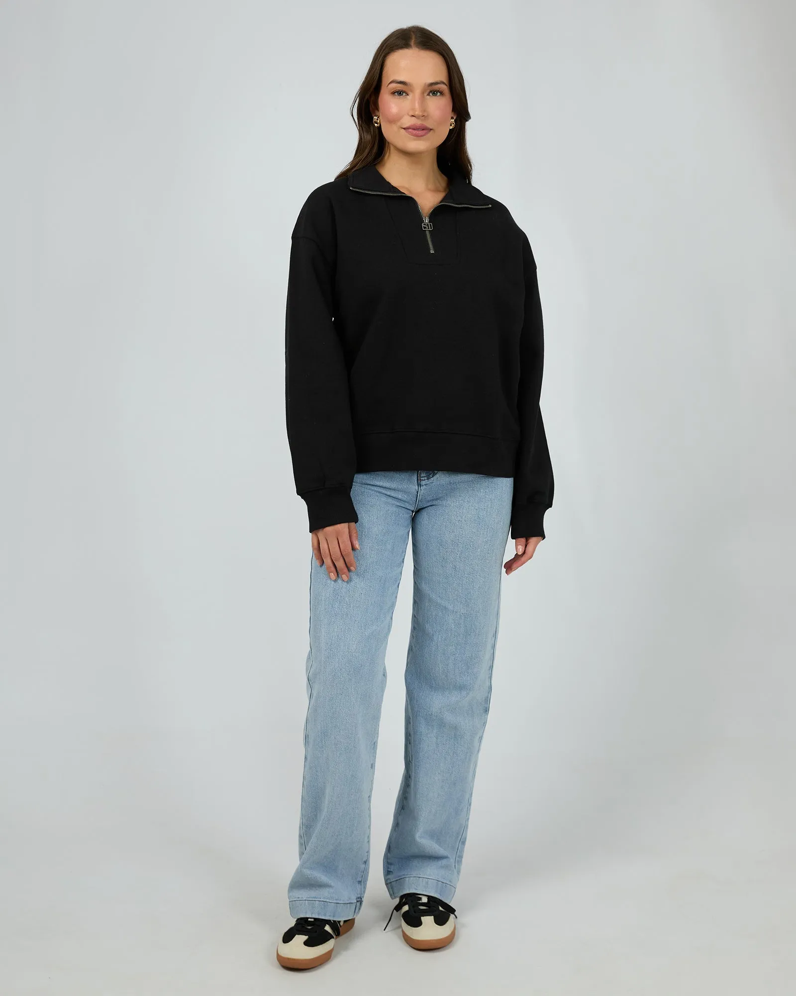 Silent Luxe 1/4 Zip Crew Black sold by edge clothing product image thumbnail 2