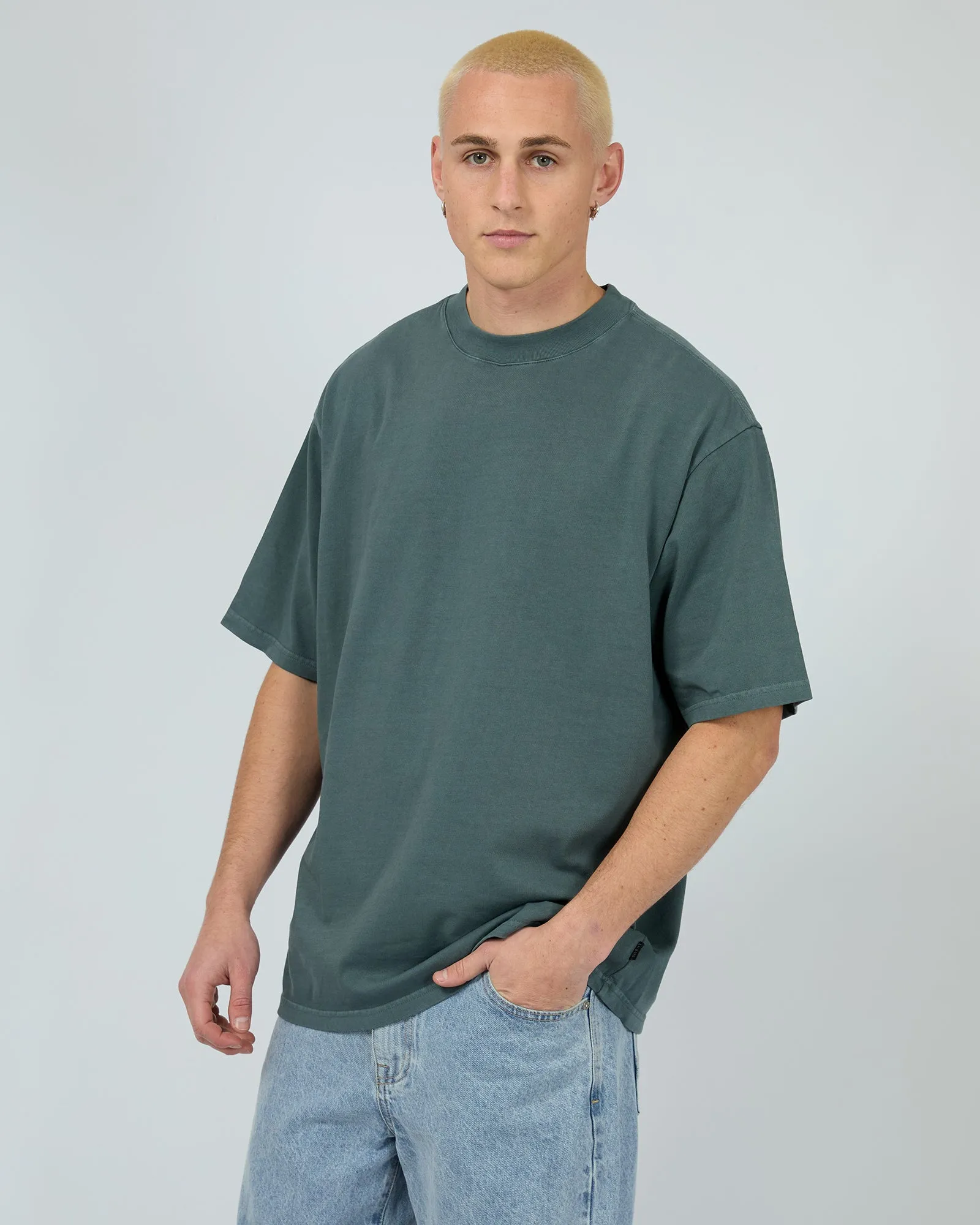 Heavy Weight Tee Blue sold by edge clothing product image thumbnail 4