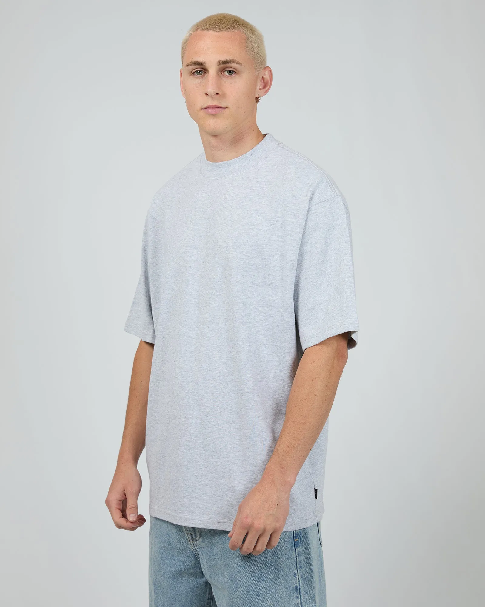 Heavy Weight Tee Grey Marle sold by edge clothing product image thumbnail 4