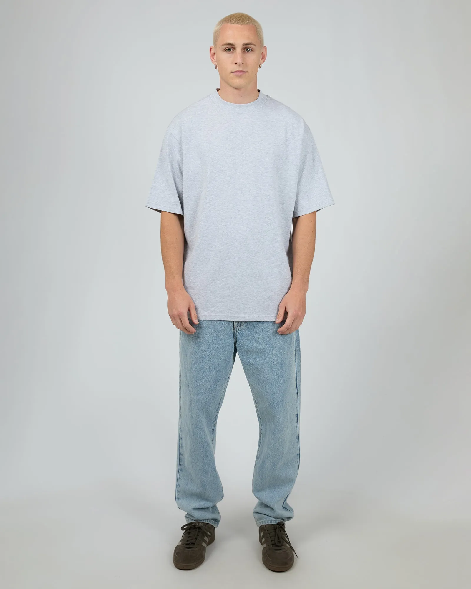 Heavy Weight Tee Grey Marle sold by edge clothing product image thumbnail 2